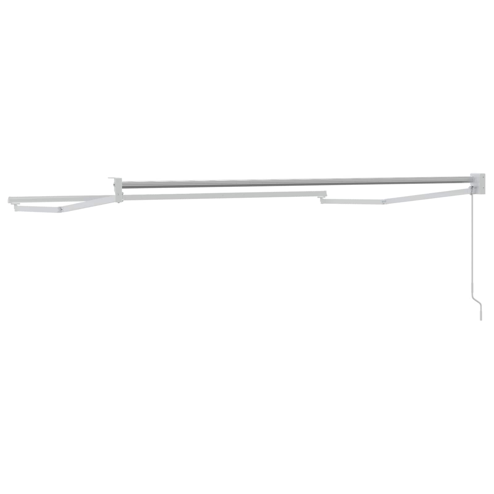 Telaio per tende da sole retrattile manuale Bianco 2,5 x 2 m
