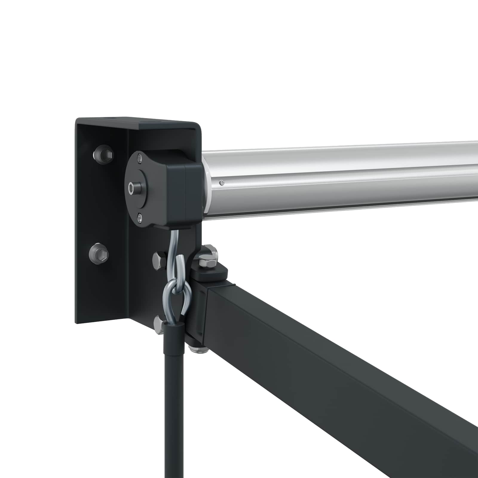 Telaio per tende da sole retrattile manuale Antracite 3 x 2 m