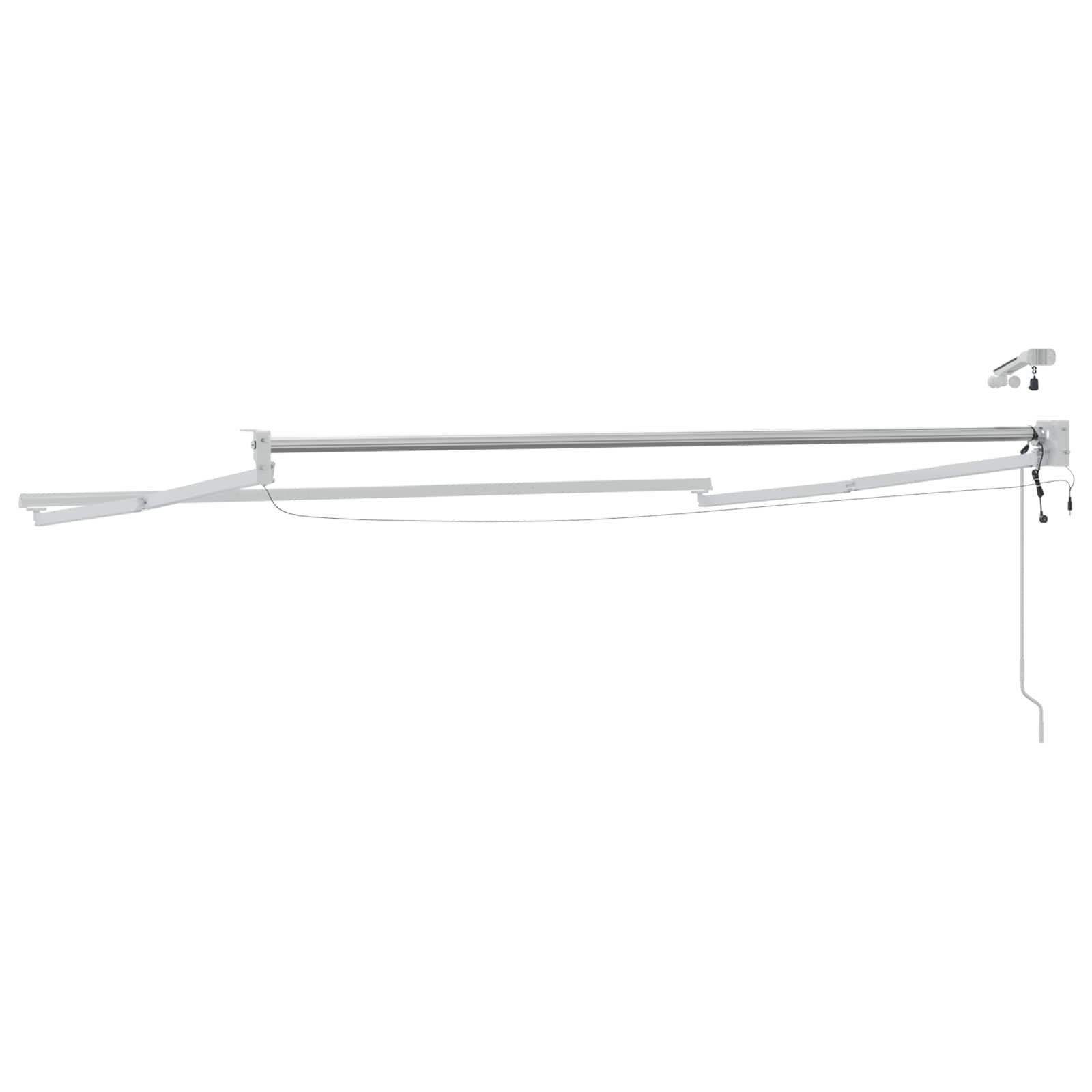 Struttura della tenda elettrica retrattile Bianco 3 x 2 m