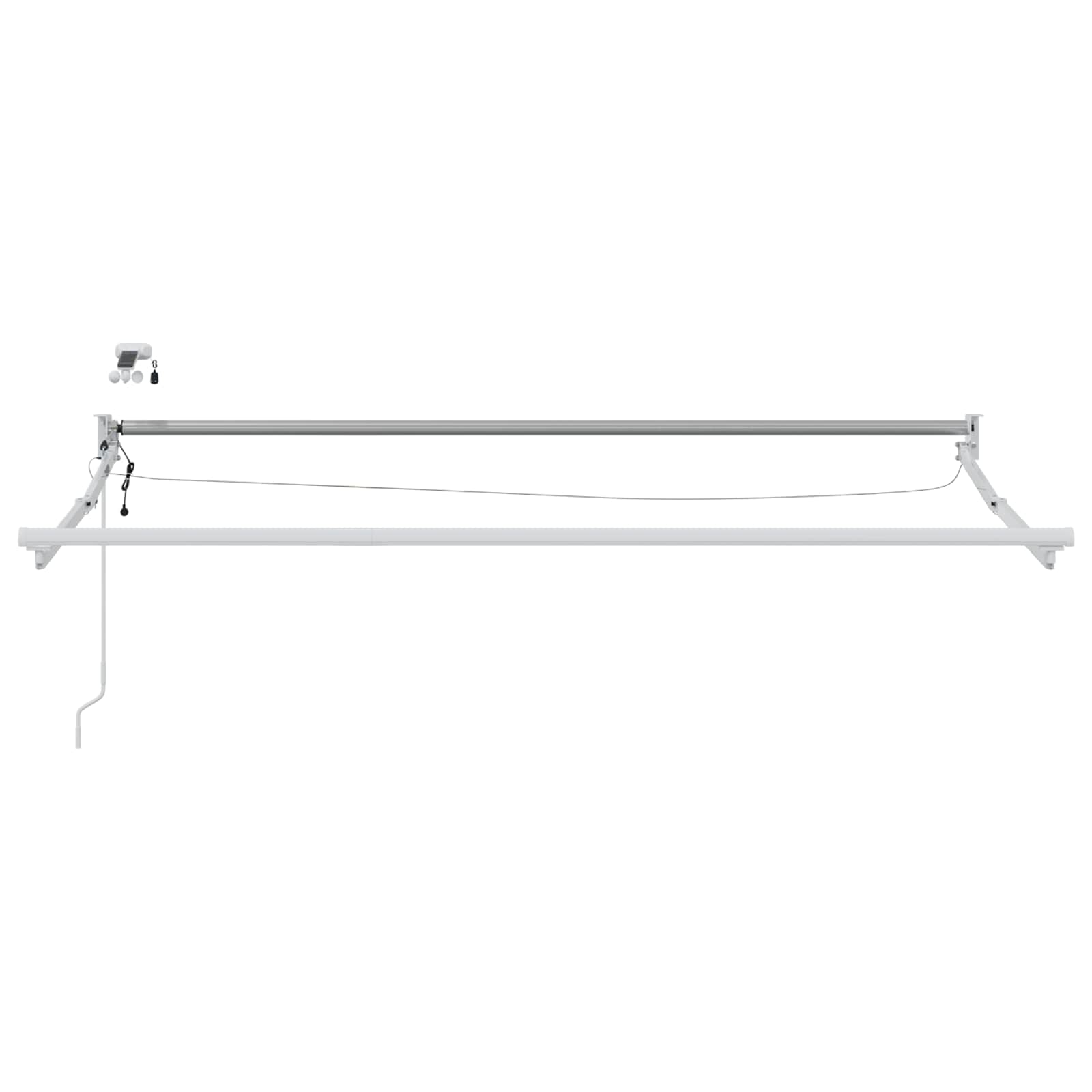 Struttura della tenda elettrica retrattile Bianco 3,5 x 2 m
