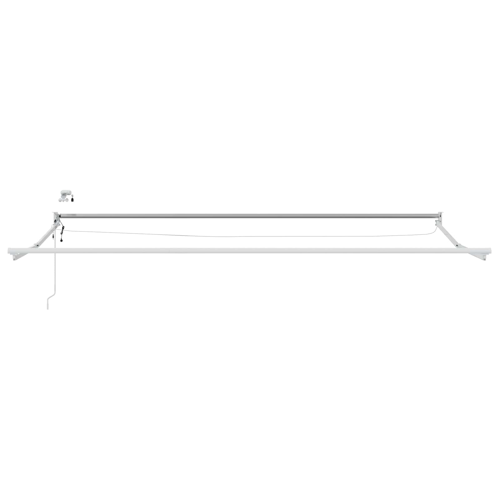 Struttura della tenda elettrica retrattile Bianco 5 x 3 m