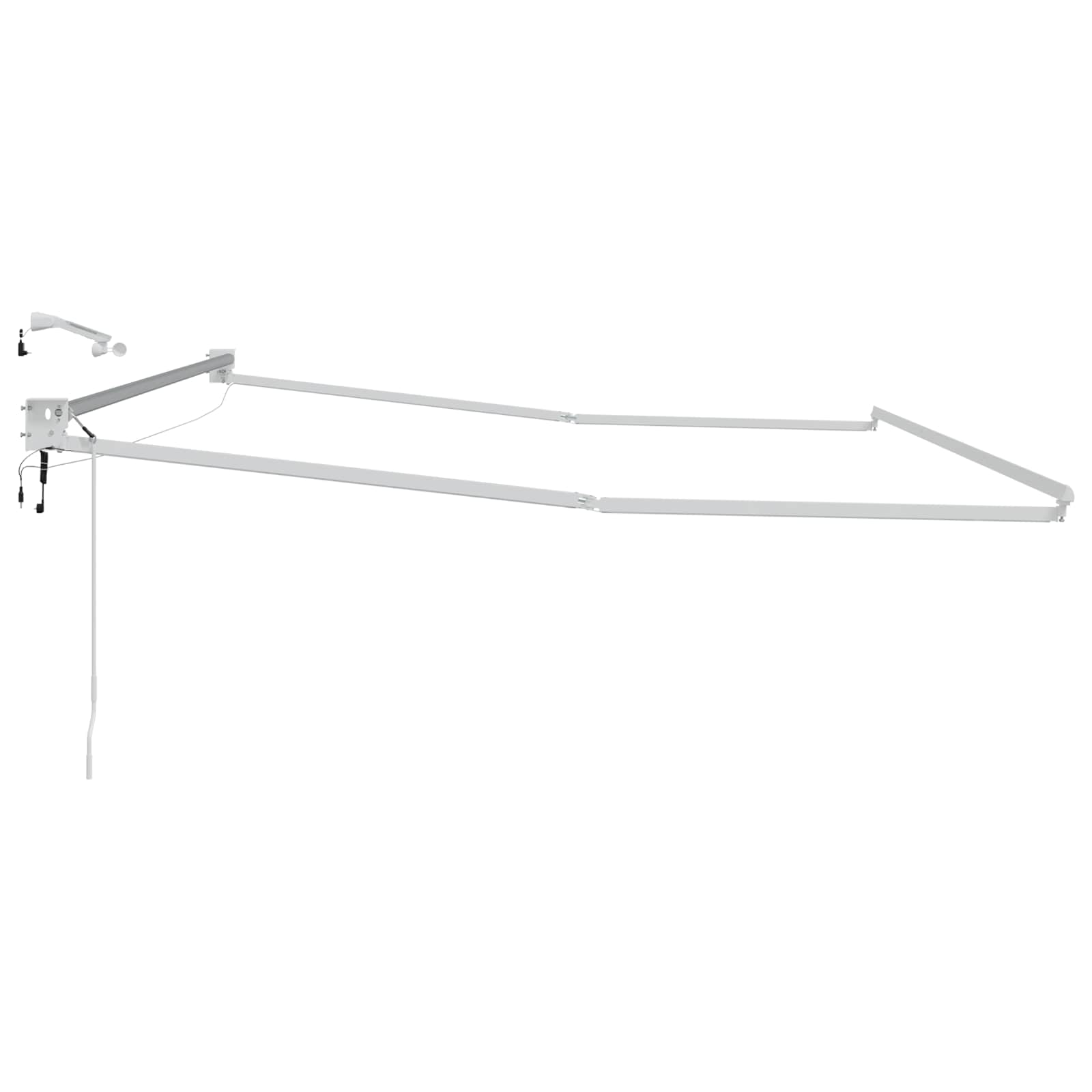 Struttura della tenda elettrica retrattile Bianco 5 x 3 m