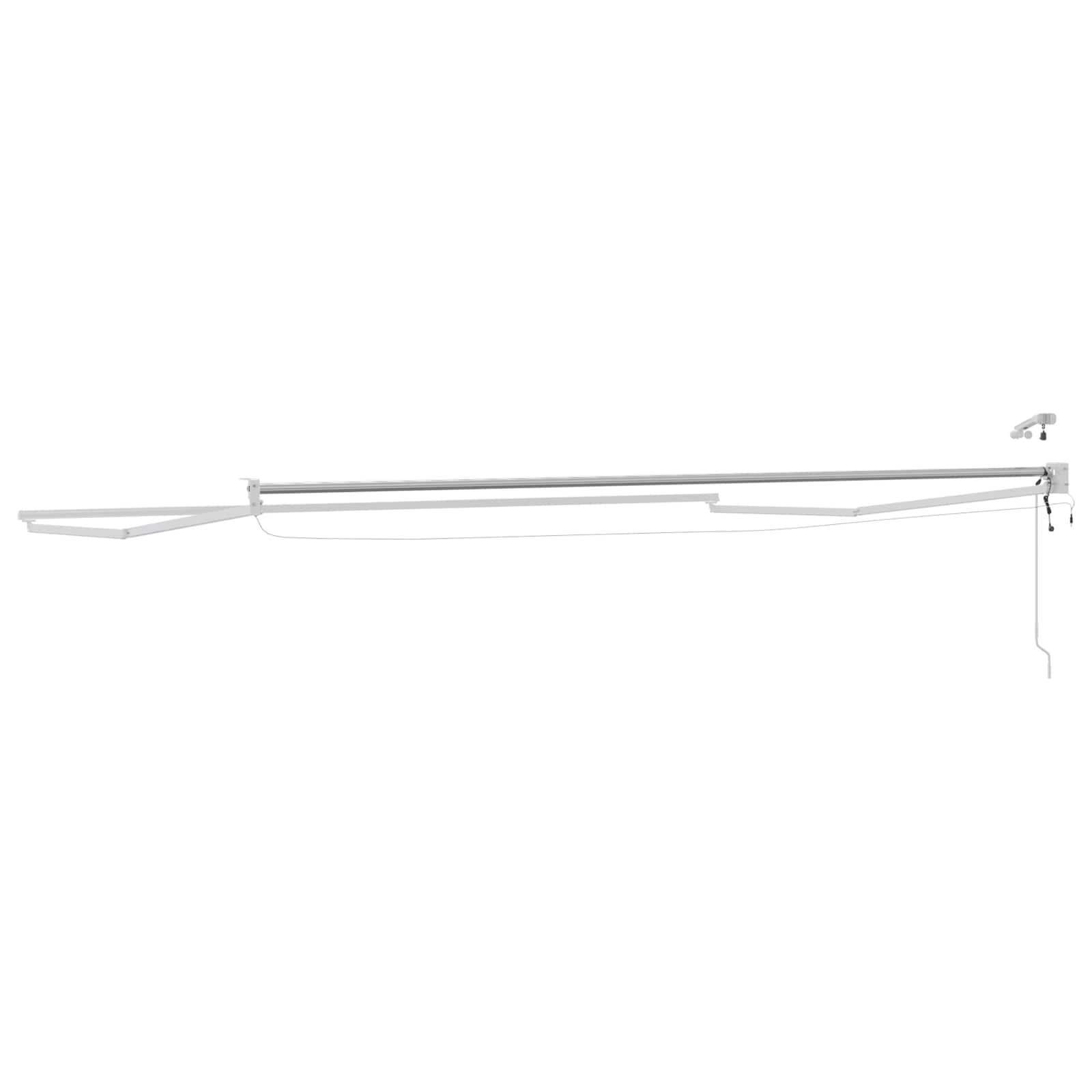 Struttura della tenda elettrica retrattile Bianco 5 x 3 m