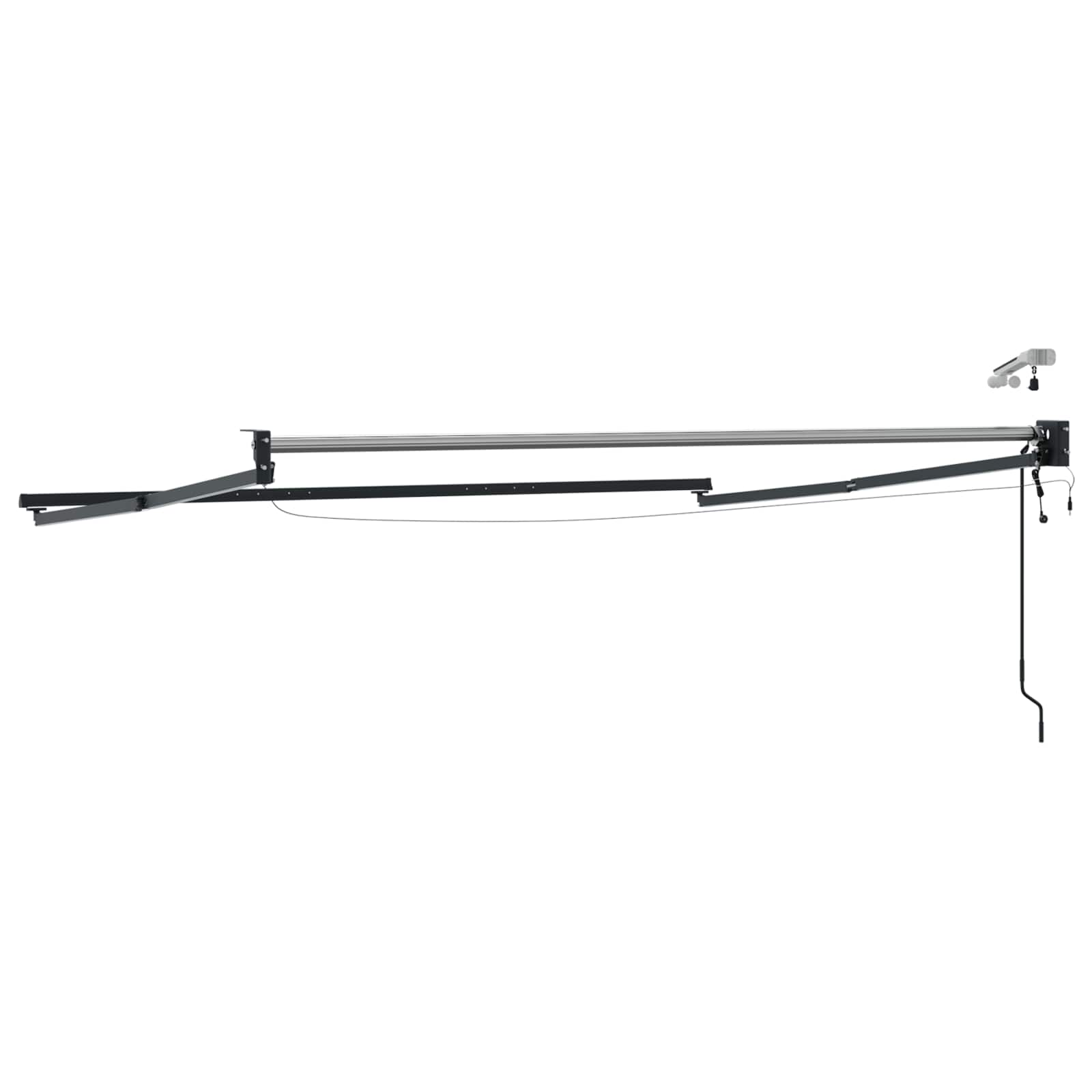 Struttura della tenda elettrica retrattile Antracite 3 x 2 m