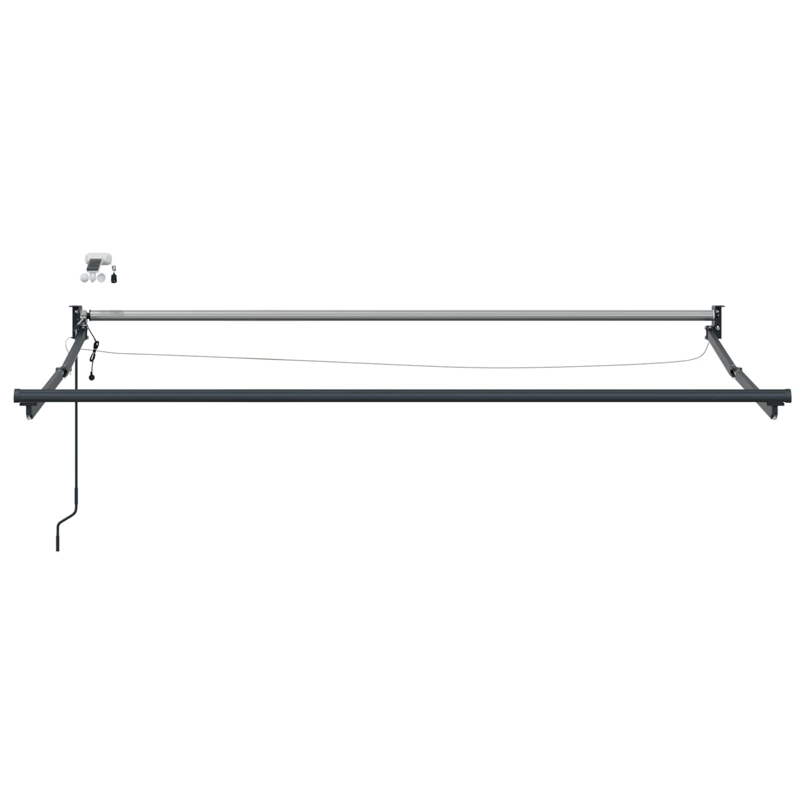 Struttura della tenda elettrica retrattile Antracite 3,5 x 2 m
