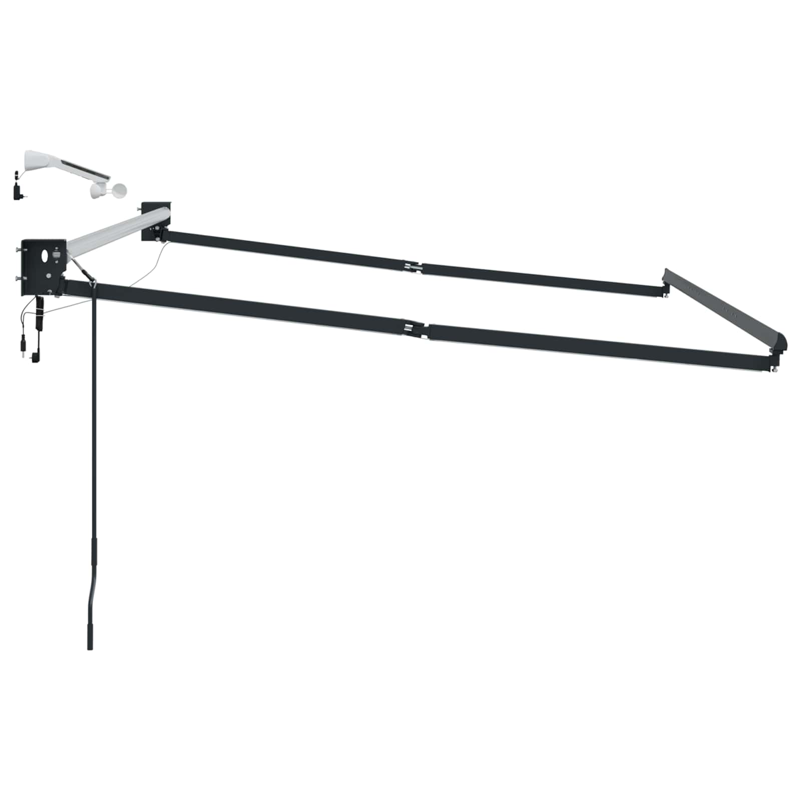 Struttura della tenda elettrica retrattile Antracite 3,5 x 2 m