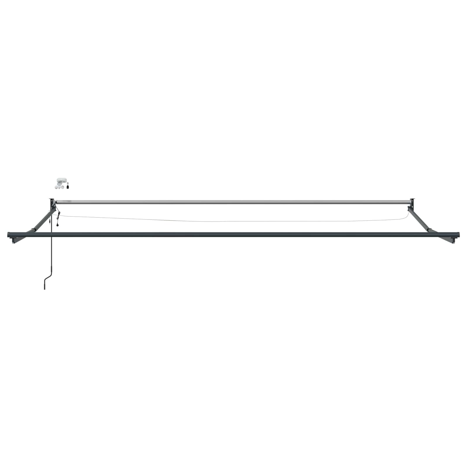 Struttura della tenda elettrica retrattile Antracite 4,5 × 3 m
