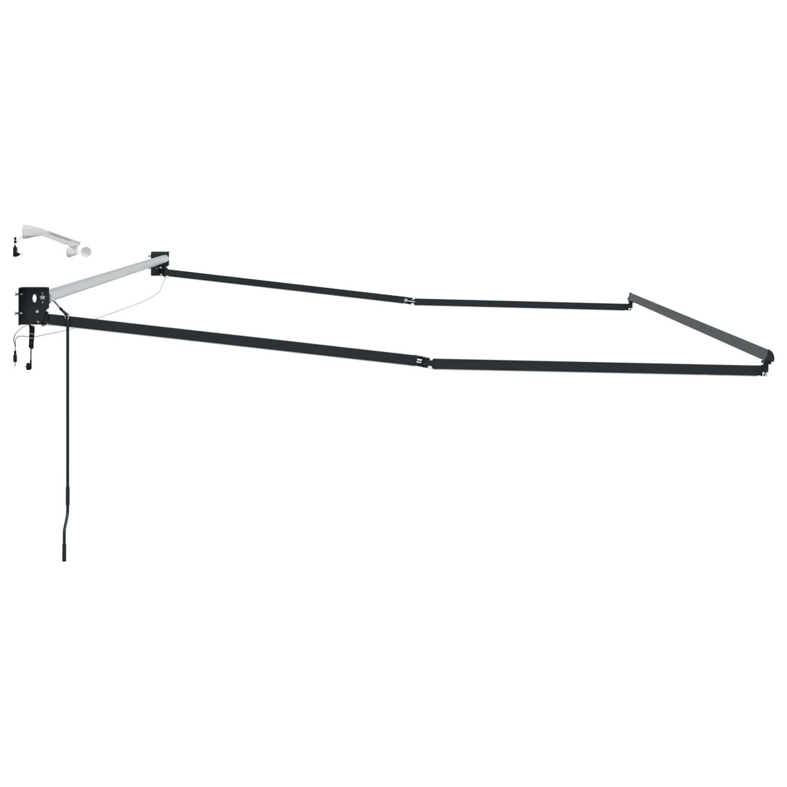 Struttura della tenda elettrica retrattile Antracite 4,5 × 3 m