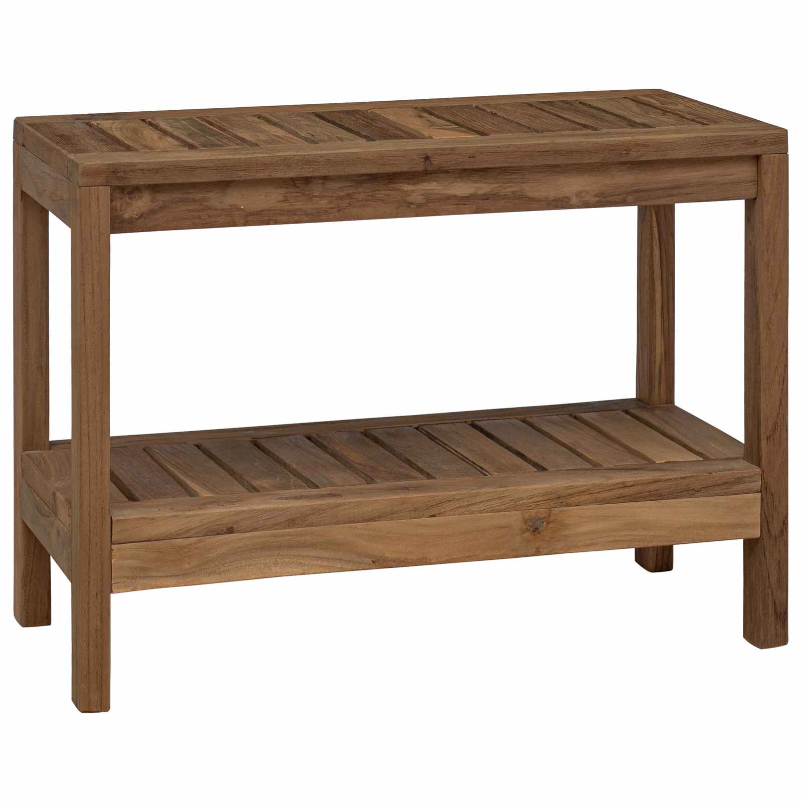 Tavolo Laterale da Bagno Naturale 60 x 30 x 45 cm