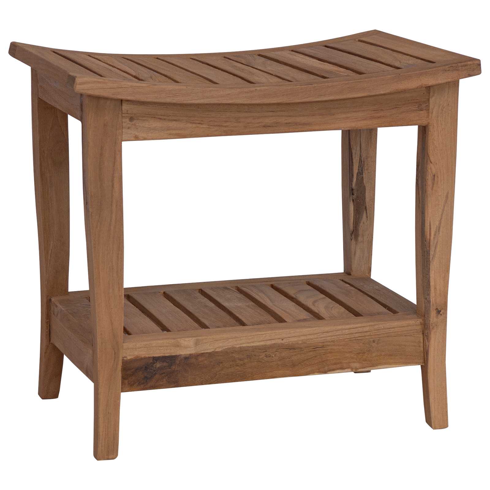 Tavolo Laterale da Bagno Naturale 50 x 35 x 45 cm