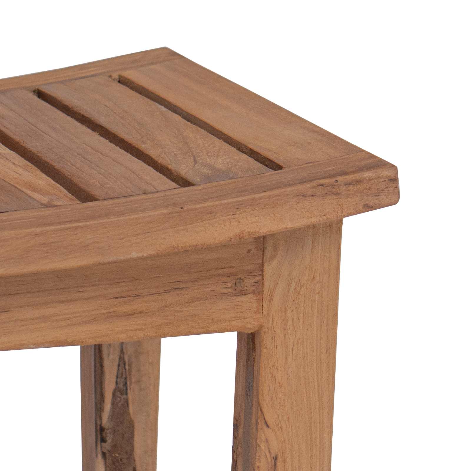 Tavolo Laterale da Bagno Naturale 50 x 35 x 45 cm