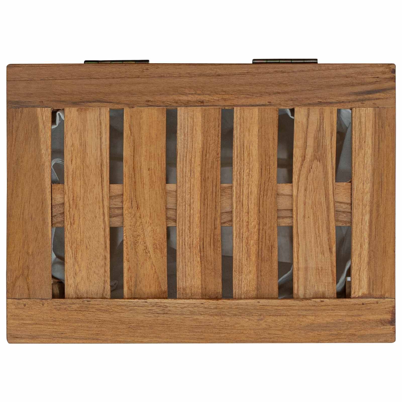 Cesto per Lavanderia Naturale Legno di teak solido
