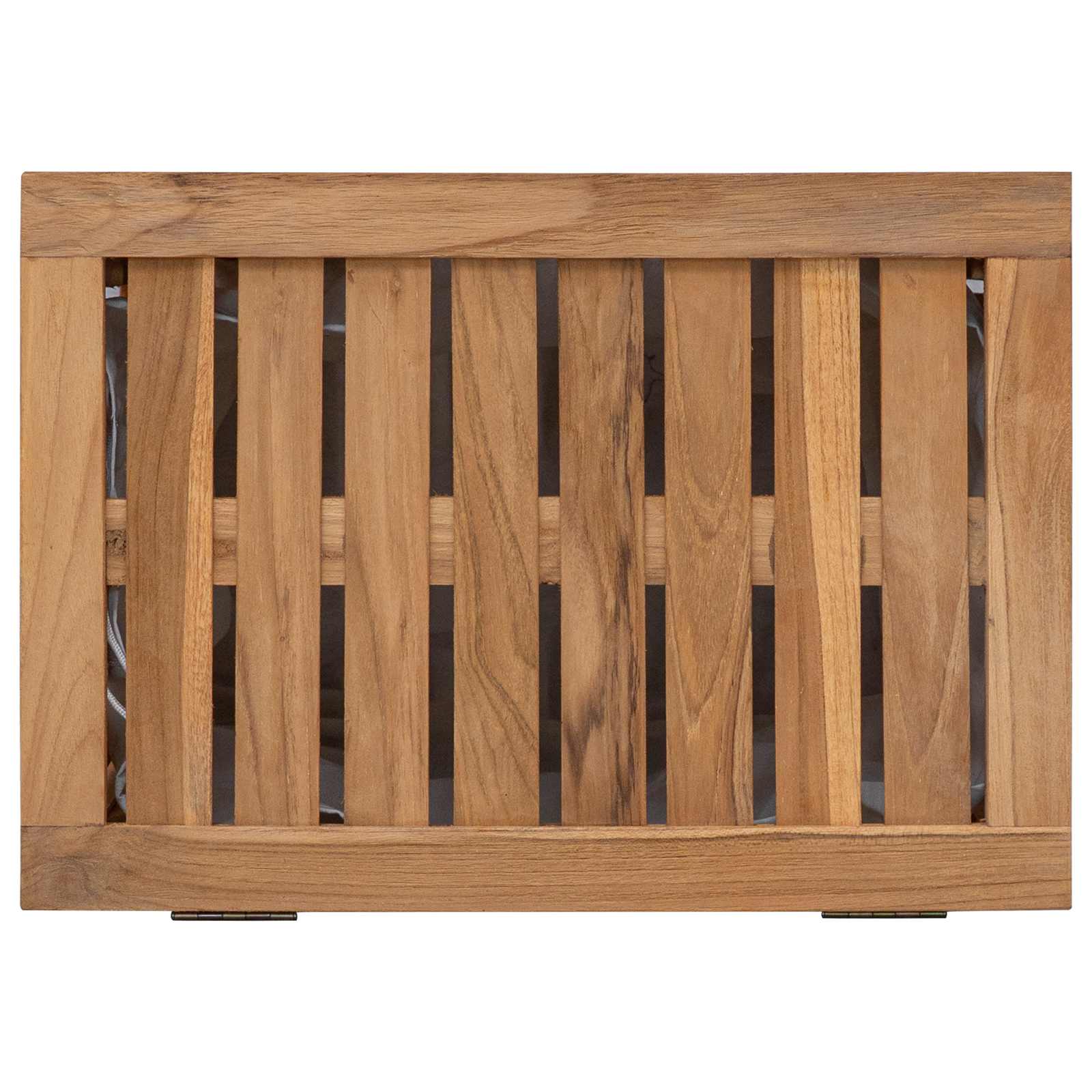 Cesto per Lavanderia Naturale Legno di teak solido