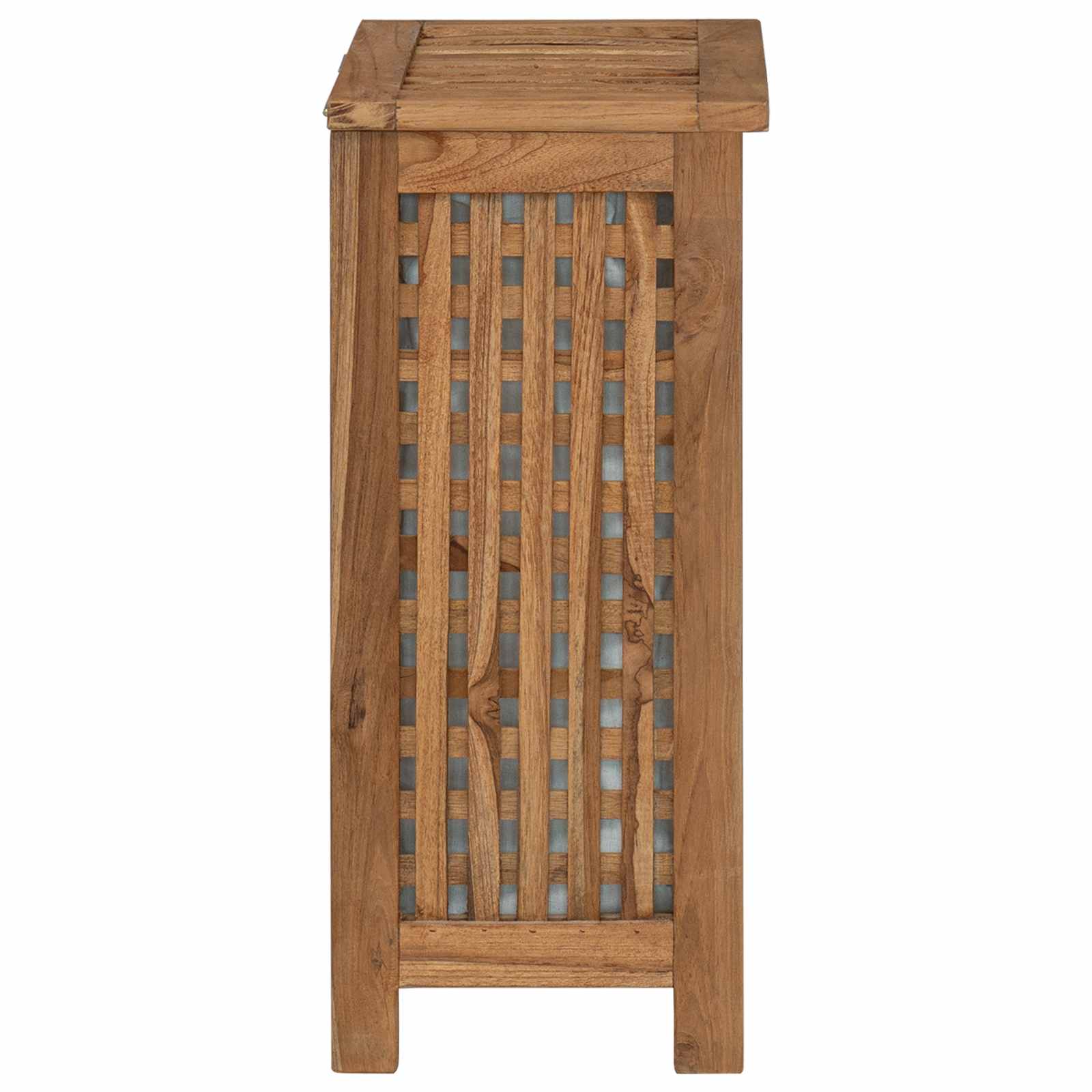 Cesto per Lavanderia Naturale Legno di teak solido