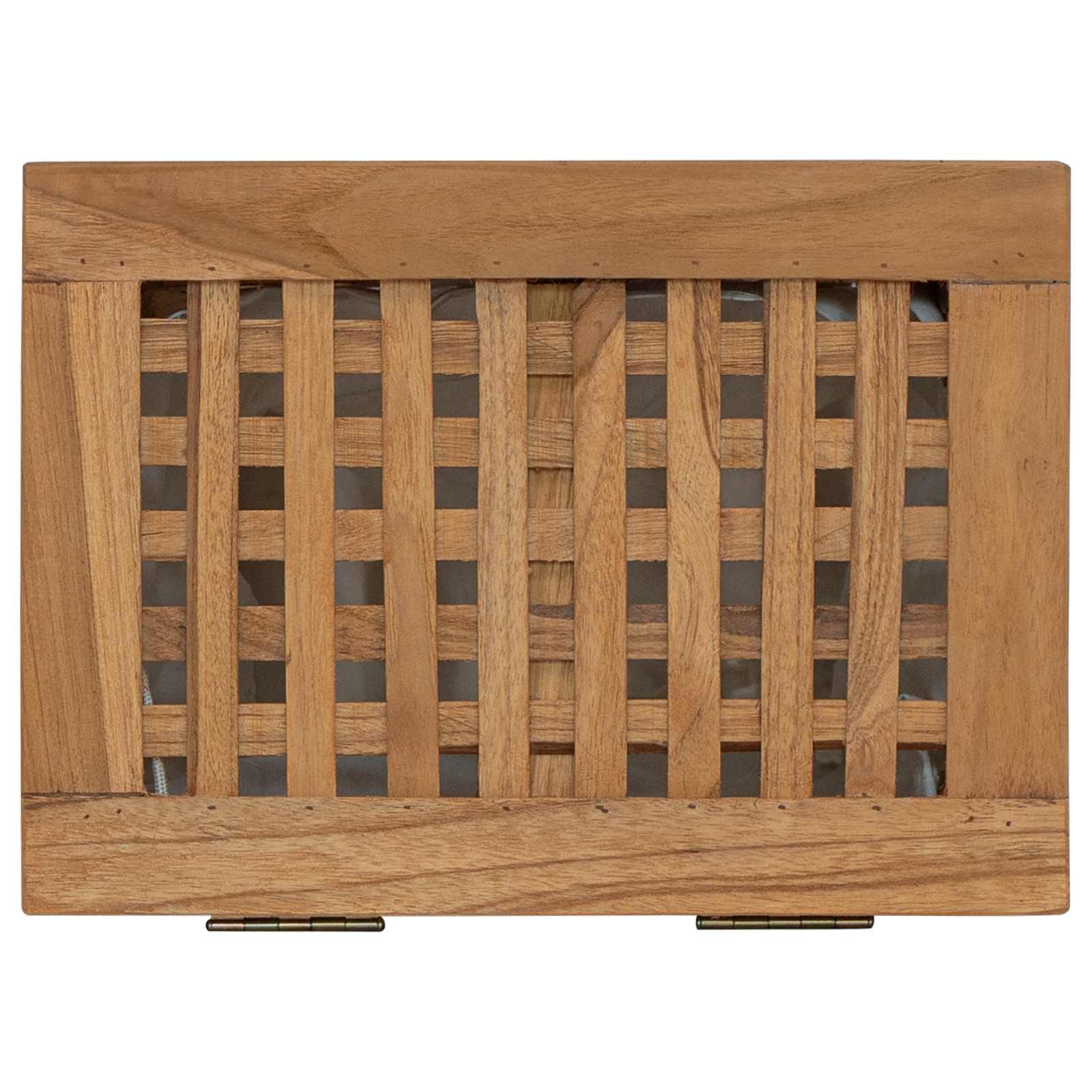 Cesto per Lavanderia Naturale Legno di teak solido