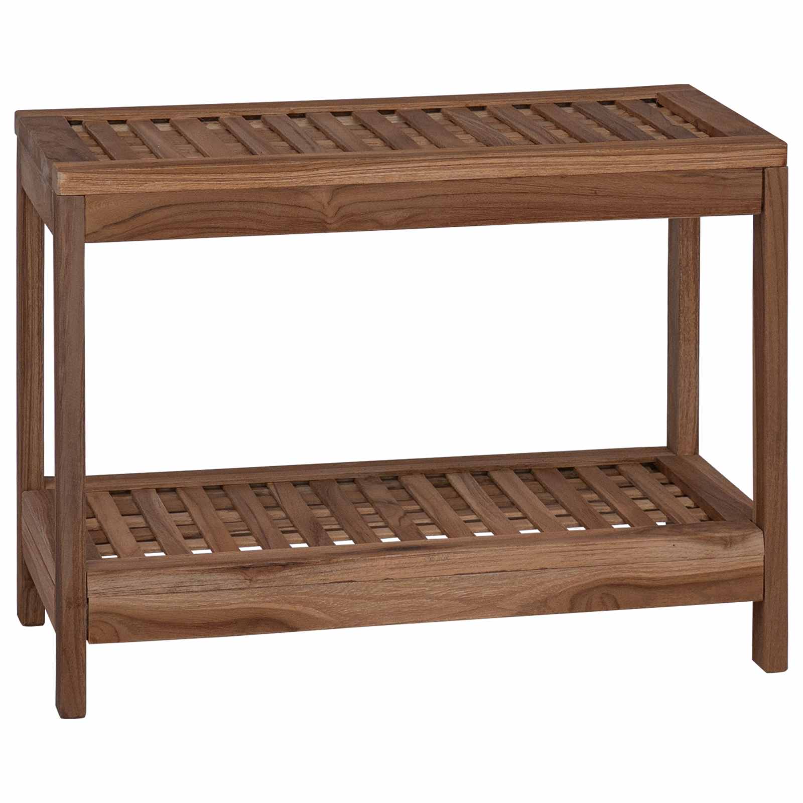 Tavolo Laterale da Bagno Naturale 60 x 30 x 45 cm