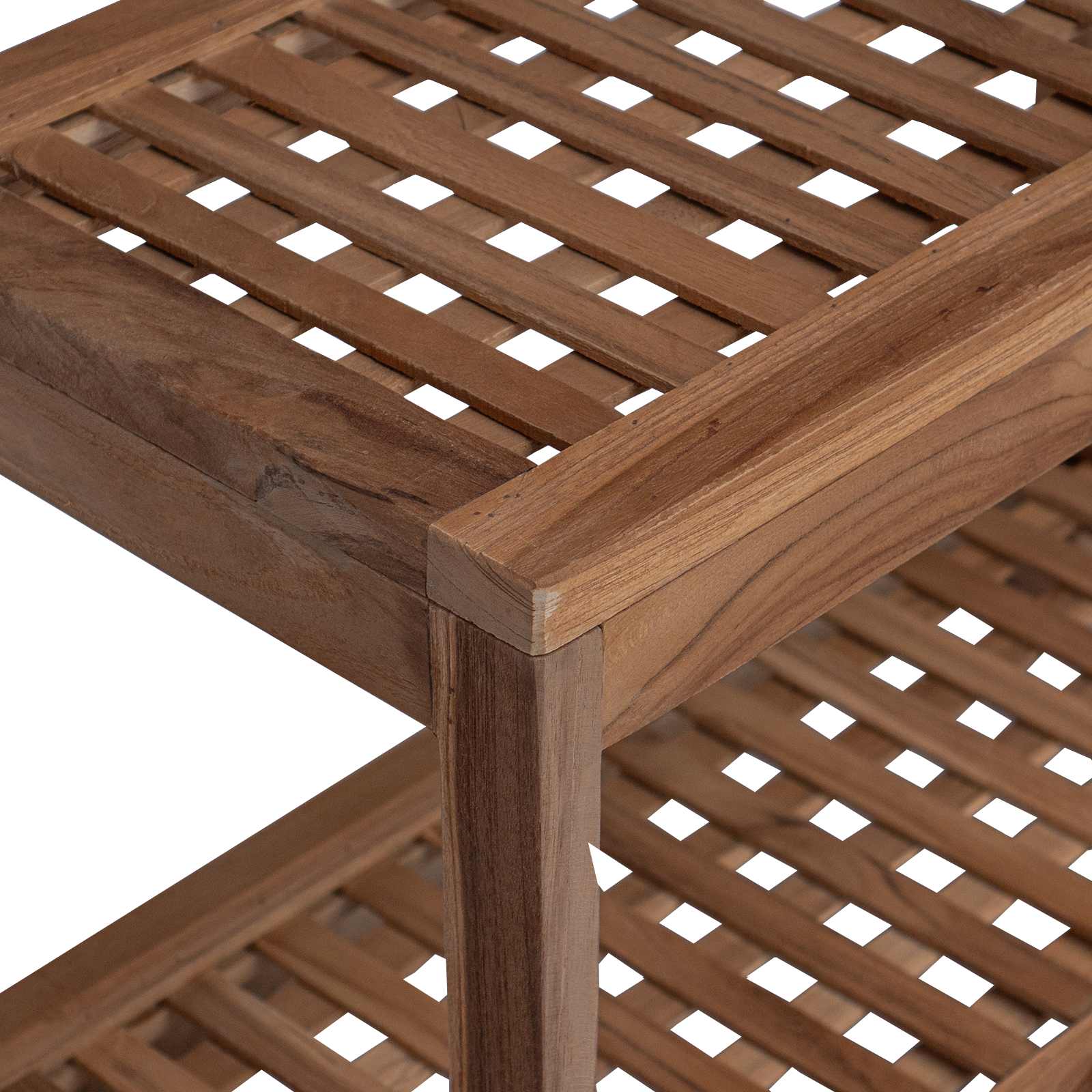 Tavolo Laterale da Bagno Naturale 60 x 30 x 45 cm