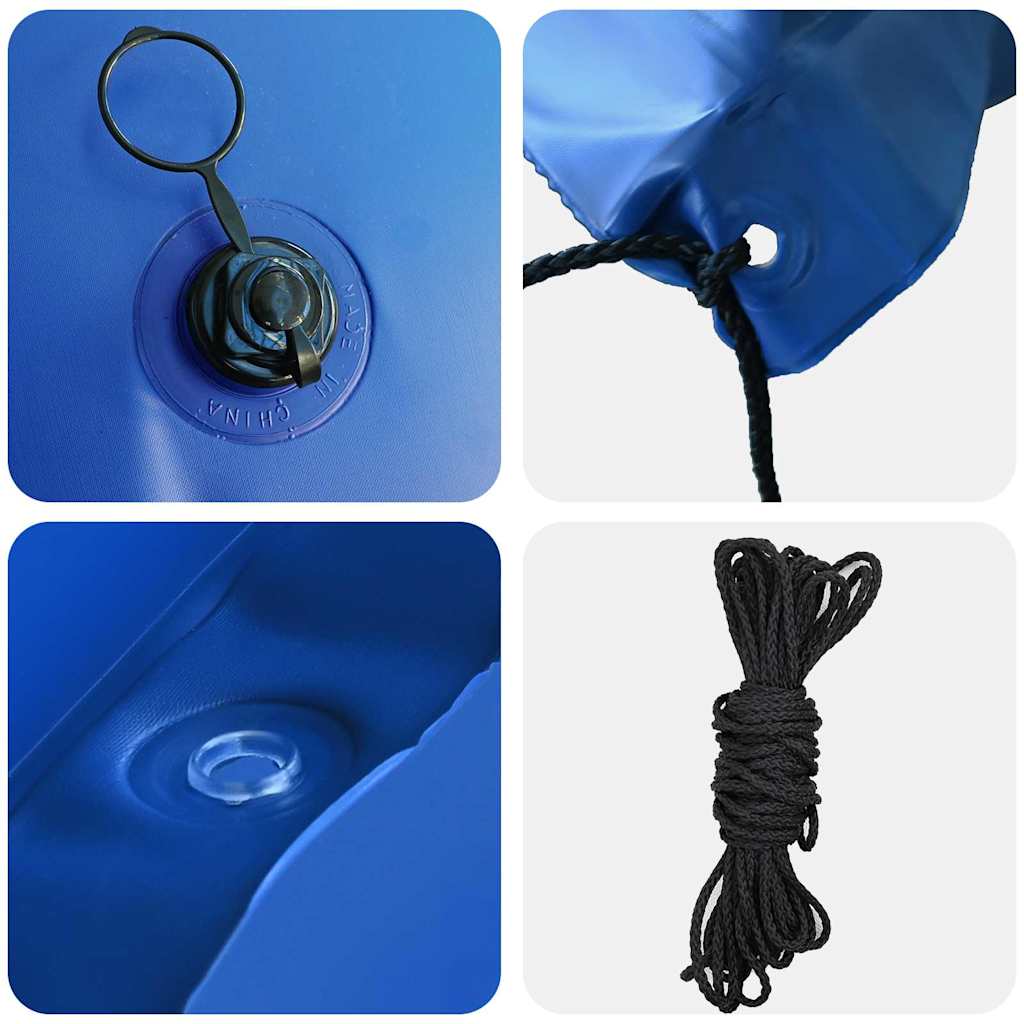Cuscino invernale per piscina Blu 380 x 180 x 140 cm PVC
