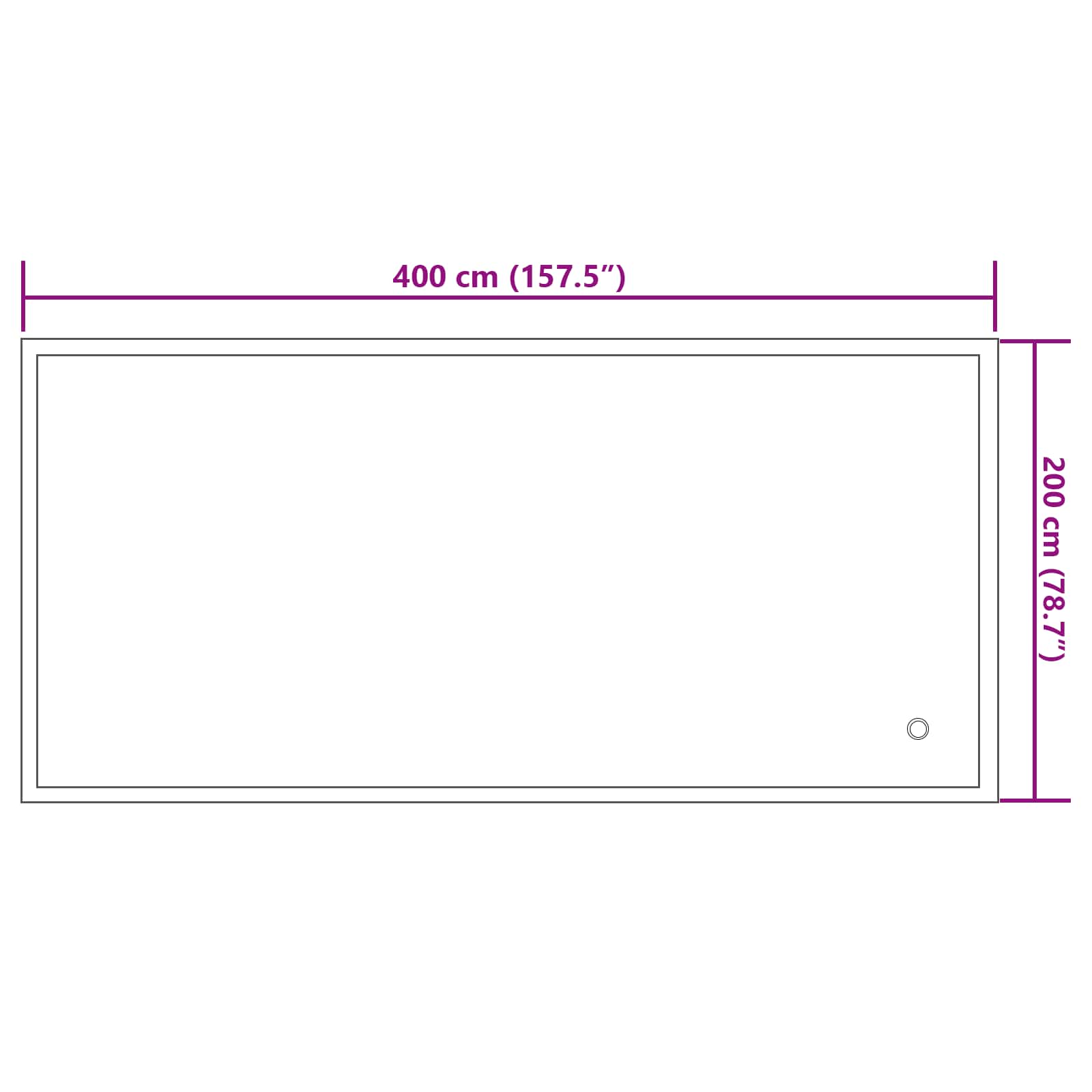 Cuscino invernale per piscina Blu 380 x 180 x 140 cm PVC