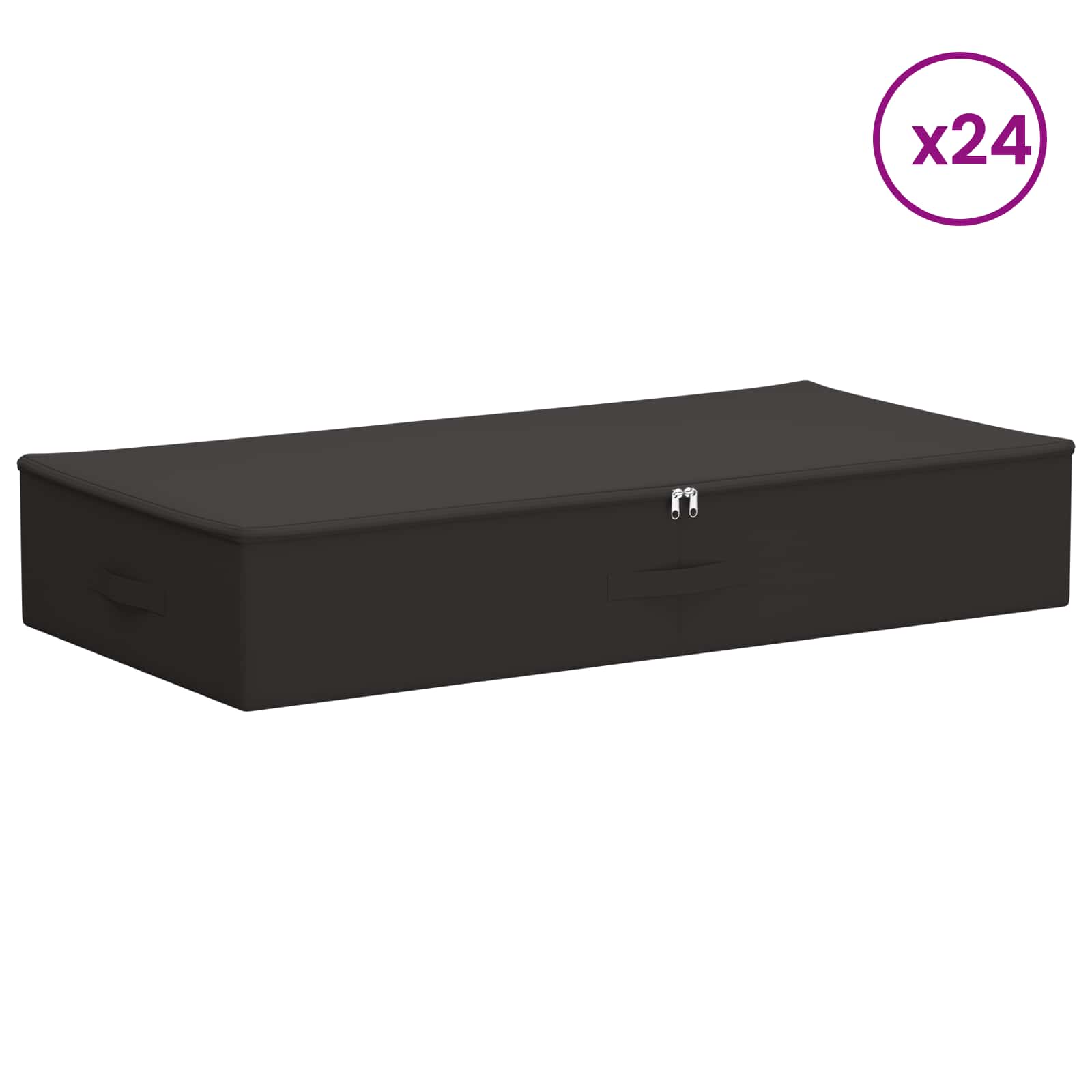 Scatola di Stoccaggio 24 pz Tessuto non tessuto 90 l Antracite