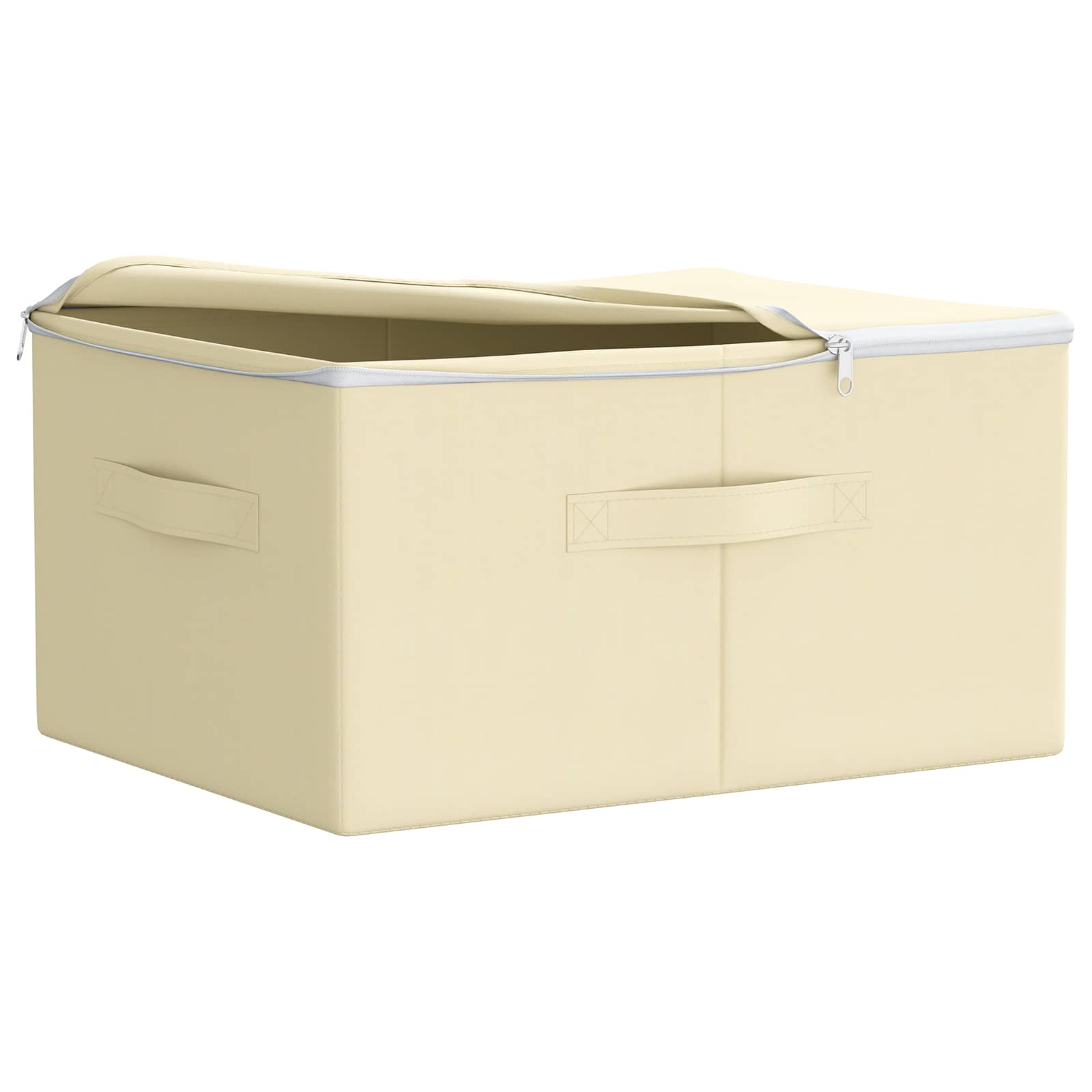 Scatola di Stoccaggio Tessuto non tessuto 43 x 34 x 23 cm Crema