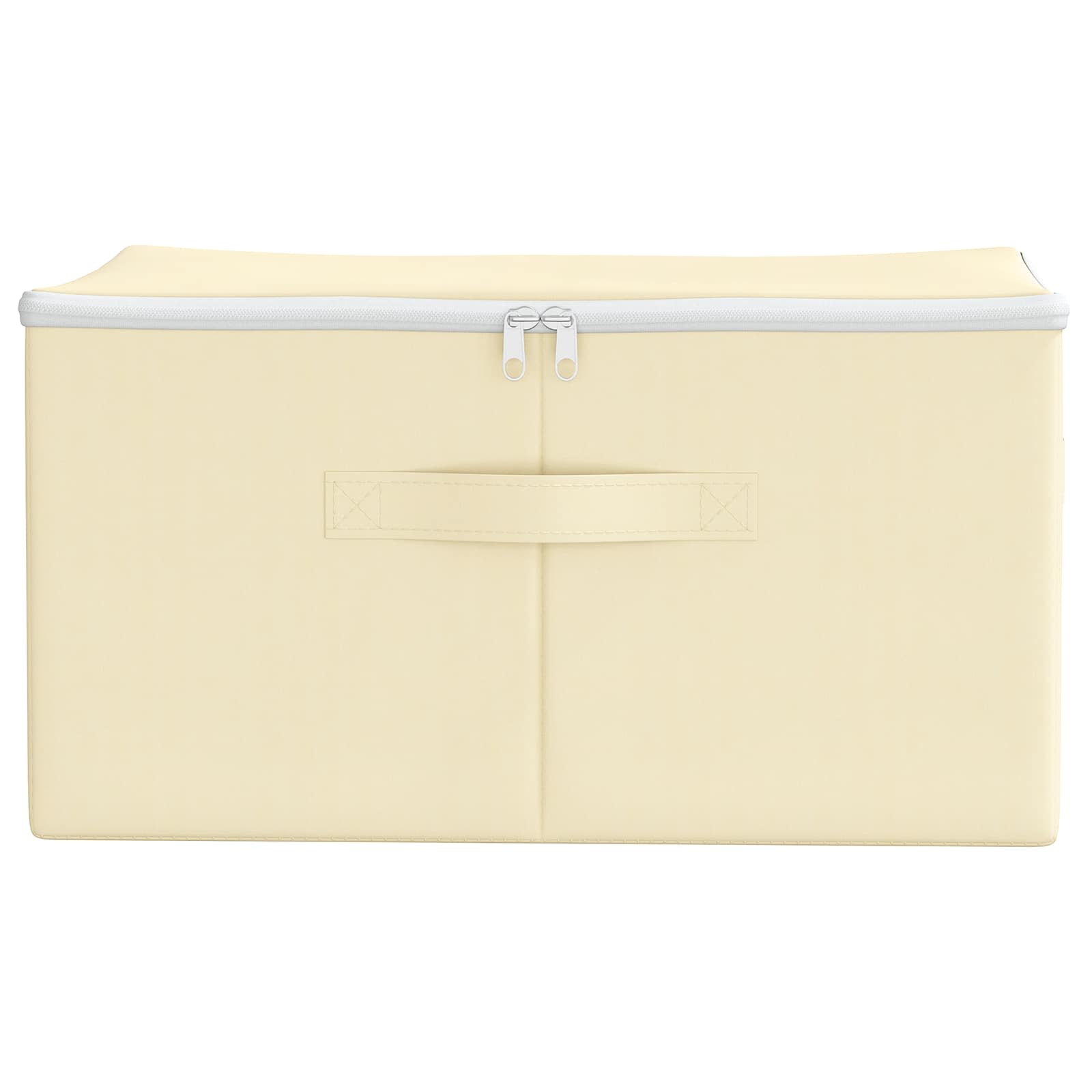 Scatola di Stoccaggio Tessuto non tessuto 43 x 34 x 23 cm Crema