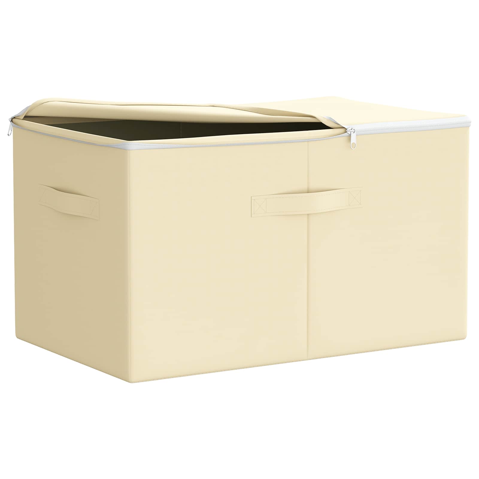 Scatola di Stoccaggio Tessuto non tessuto 55 x 35 x 32 cm Crema