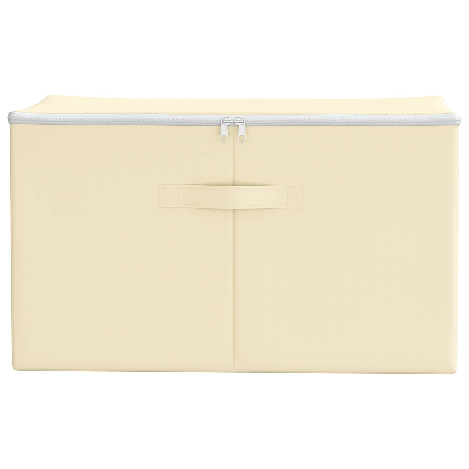 Scatola di Stoccaggio Tessuto non tessuto 55 x 35 x 32 cm Crema