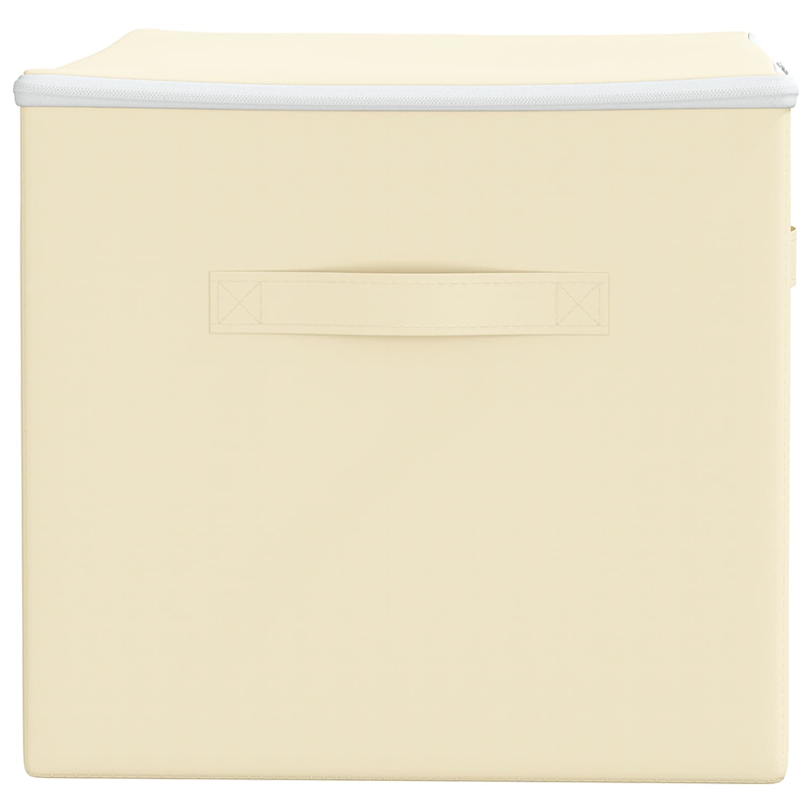 Scatola di Stoccaggio Tessuto non tessuto 55 x 35 x 32 cm Crema