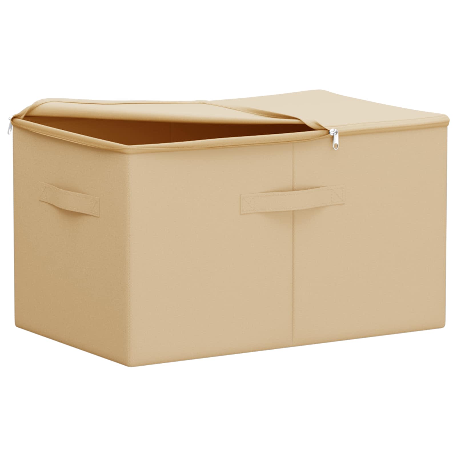 Scatola di Stoccaggio Tessuto non tessuto 60 x 43 x 35 cm Crema