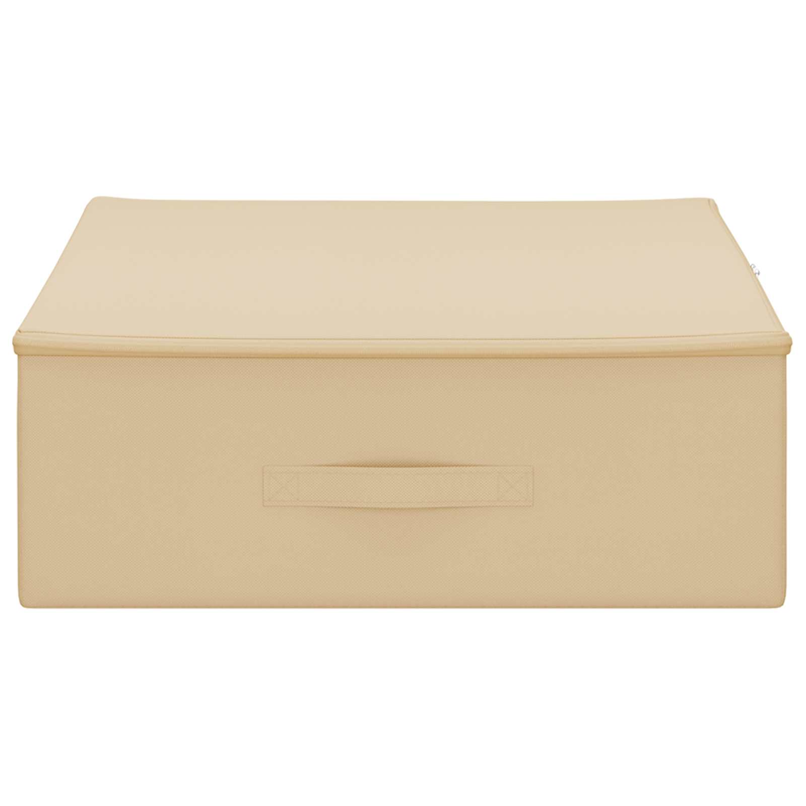 Scatola di Stoccaggio 24 pz Tessuto non tessuto 90 l Crema