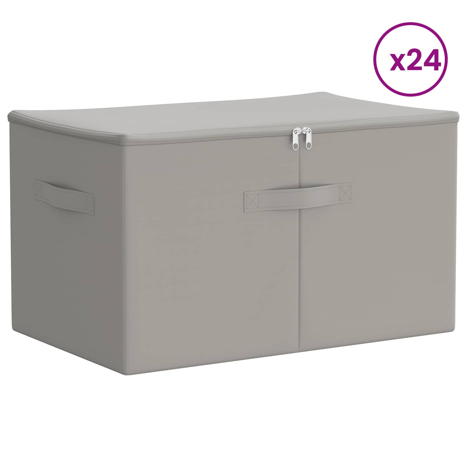 Scatola di Stoccaggio 24 pz Tessuto non tessuto 55 x 35 x 32 cm