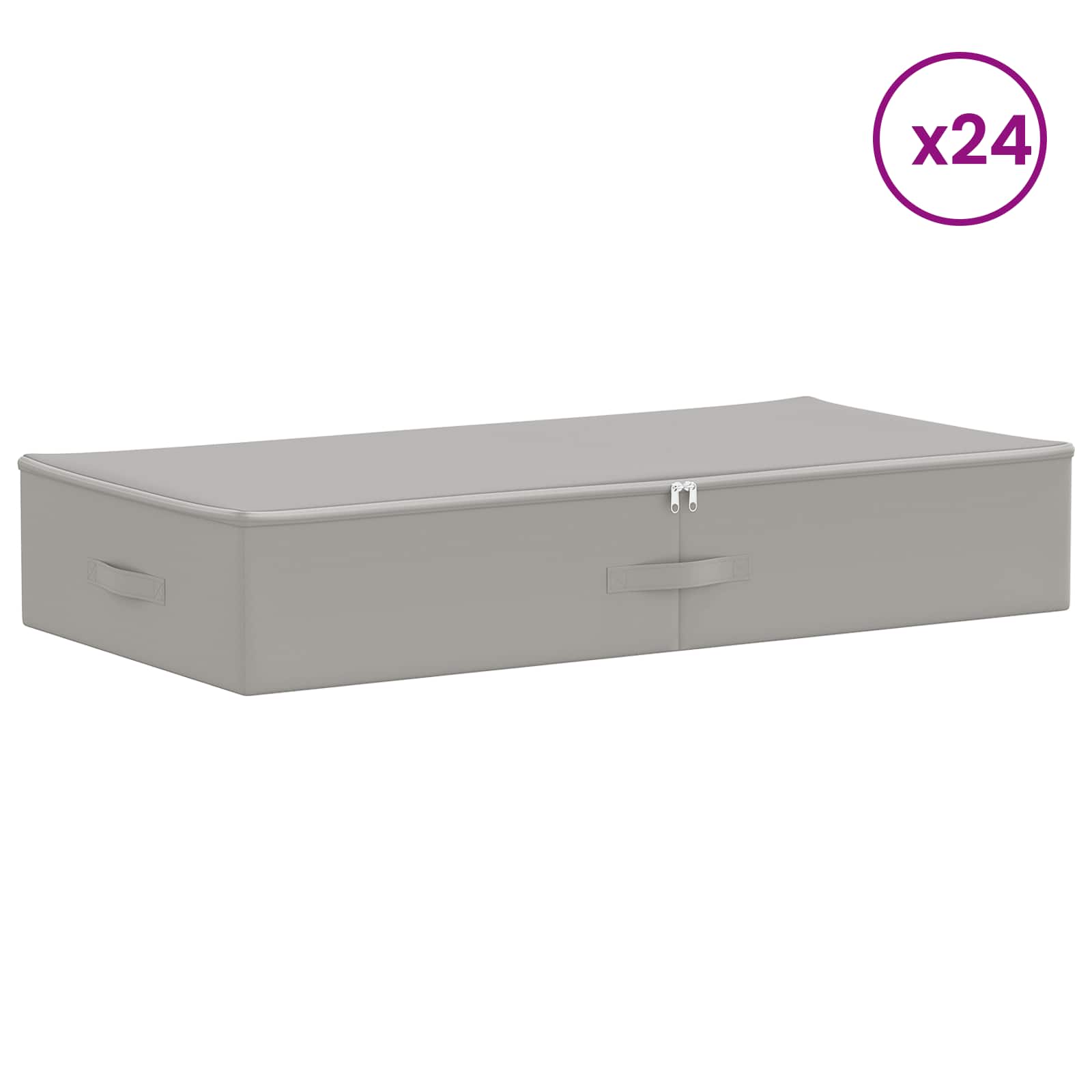 Scatola di Stoccaggio 24 pz Tessuto non tessuto 90 l Grigio