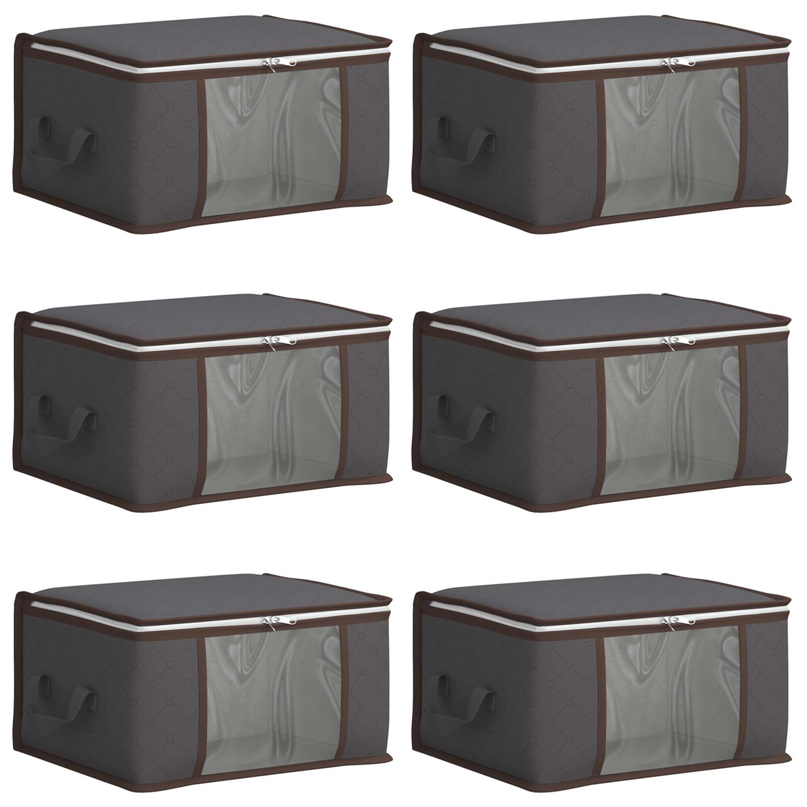 Scatola di stoccaggio con finestra laterale trasparente 6 pz