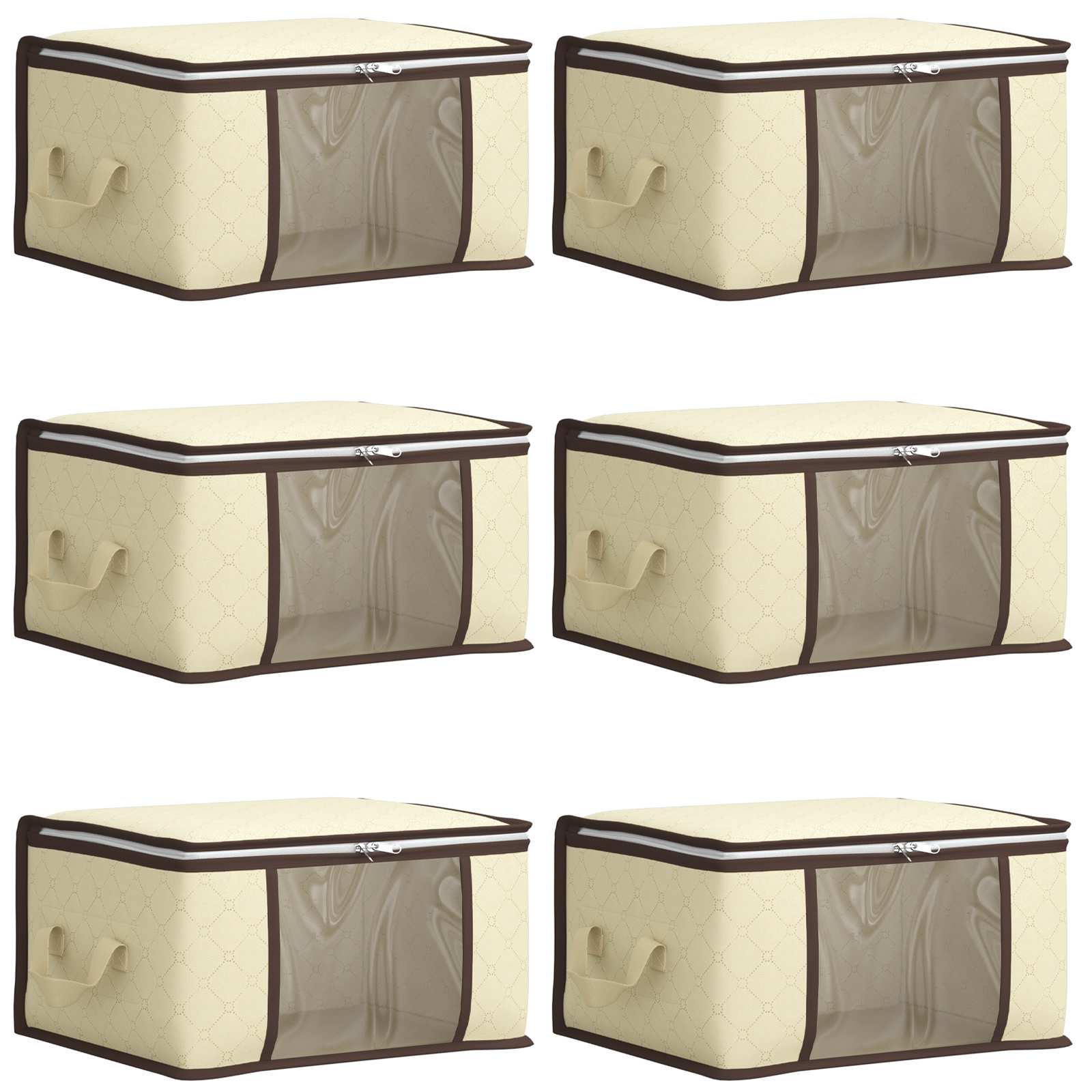 Scatola di stoccaggio con finestra laterale trasparente 6 pz