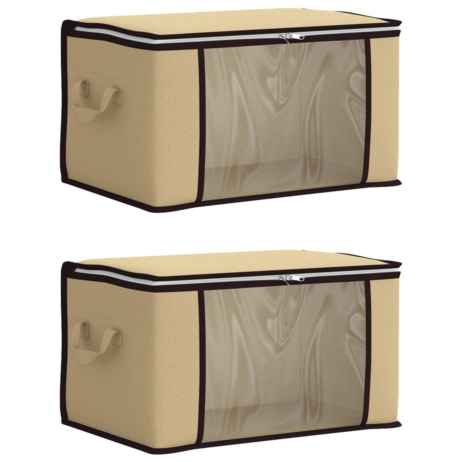 Scatola di stoccaggio con finestra laterale trasparente 2 pz
