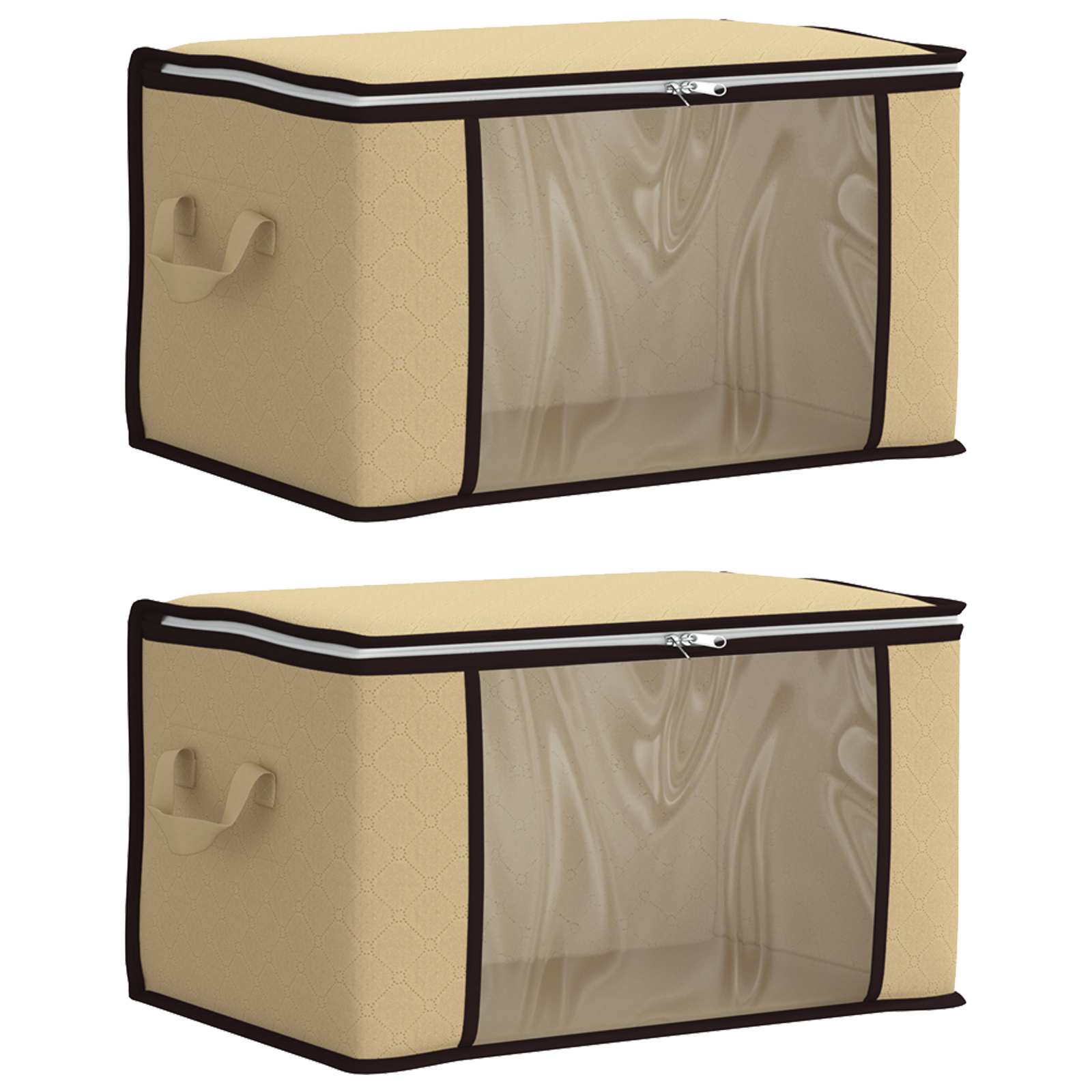 Scatola di stoccaggio con finestra laterale trasparente 2 pz