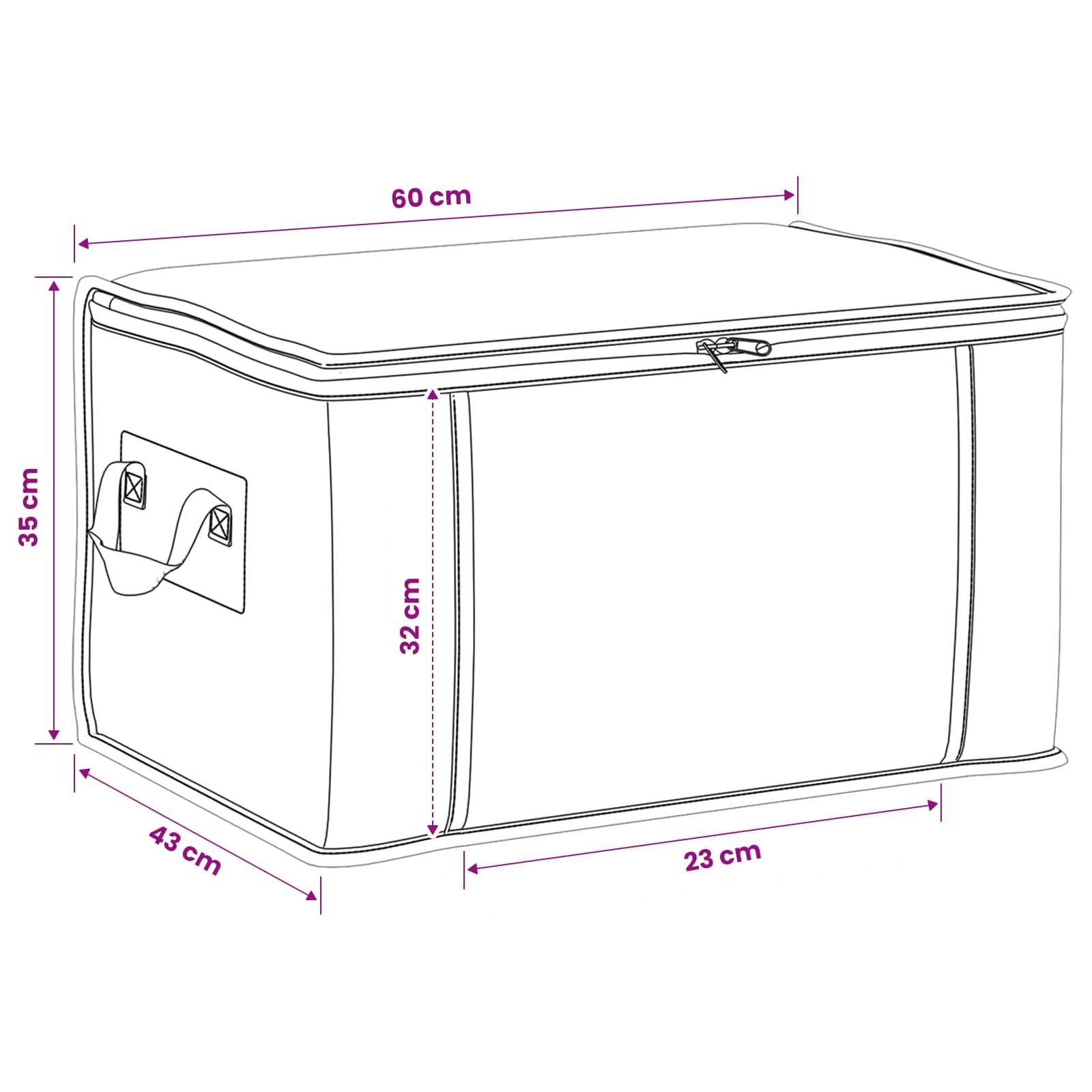 Scatola di stoccaggio con finestra laterale trasparente 6 pz