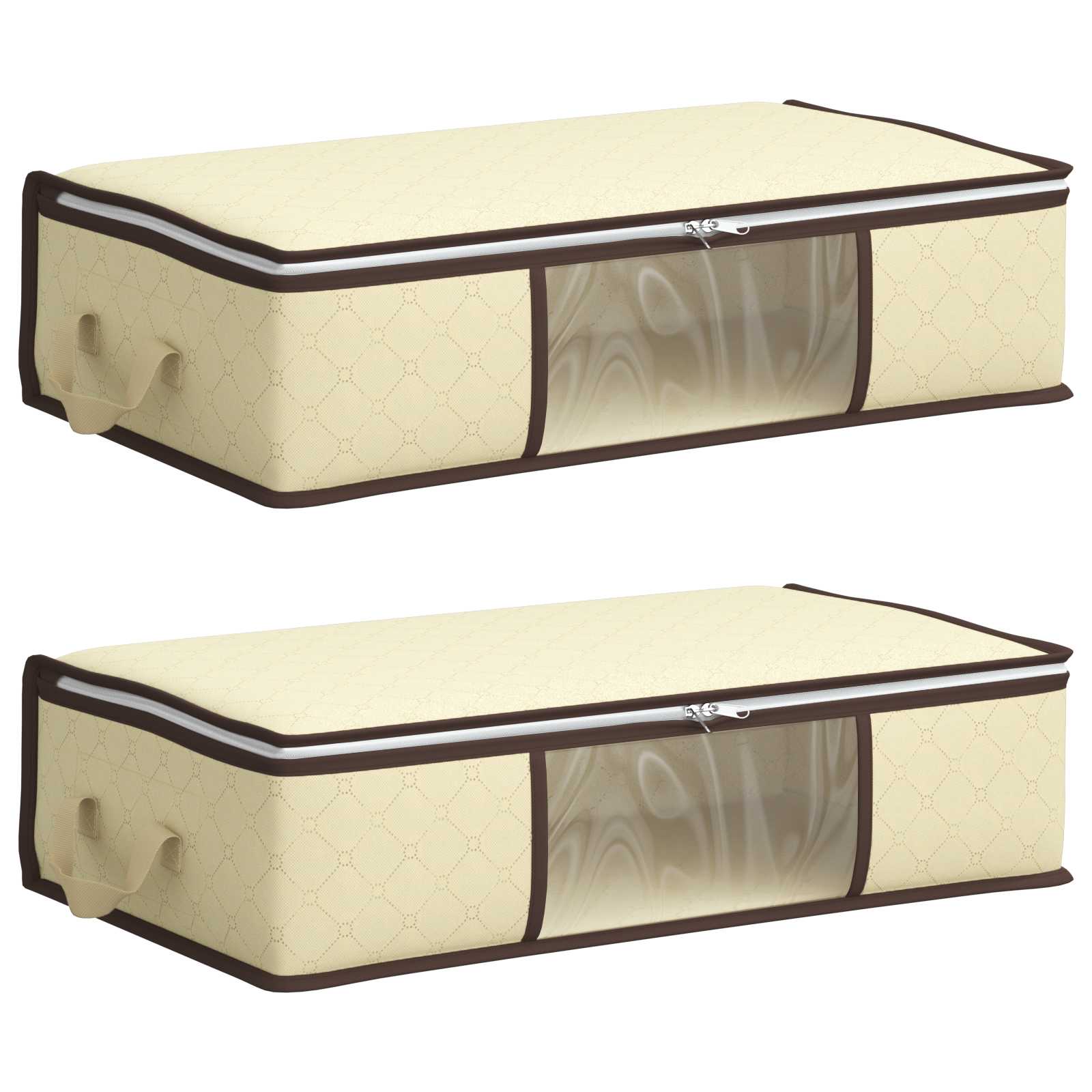 Scatola di stoccaggio con finestra laterale trasparente 2 pz