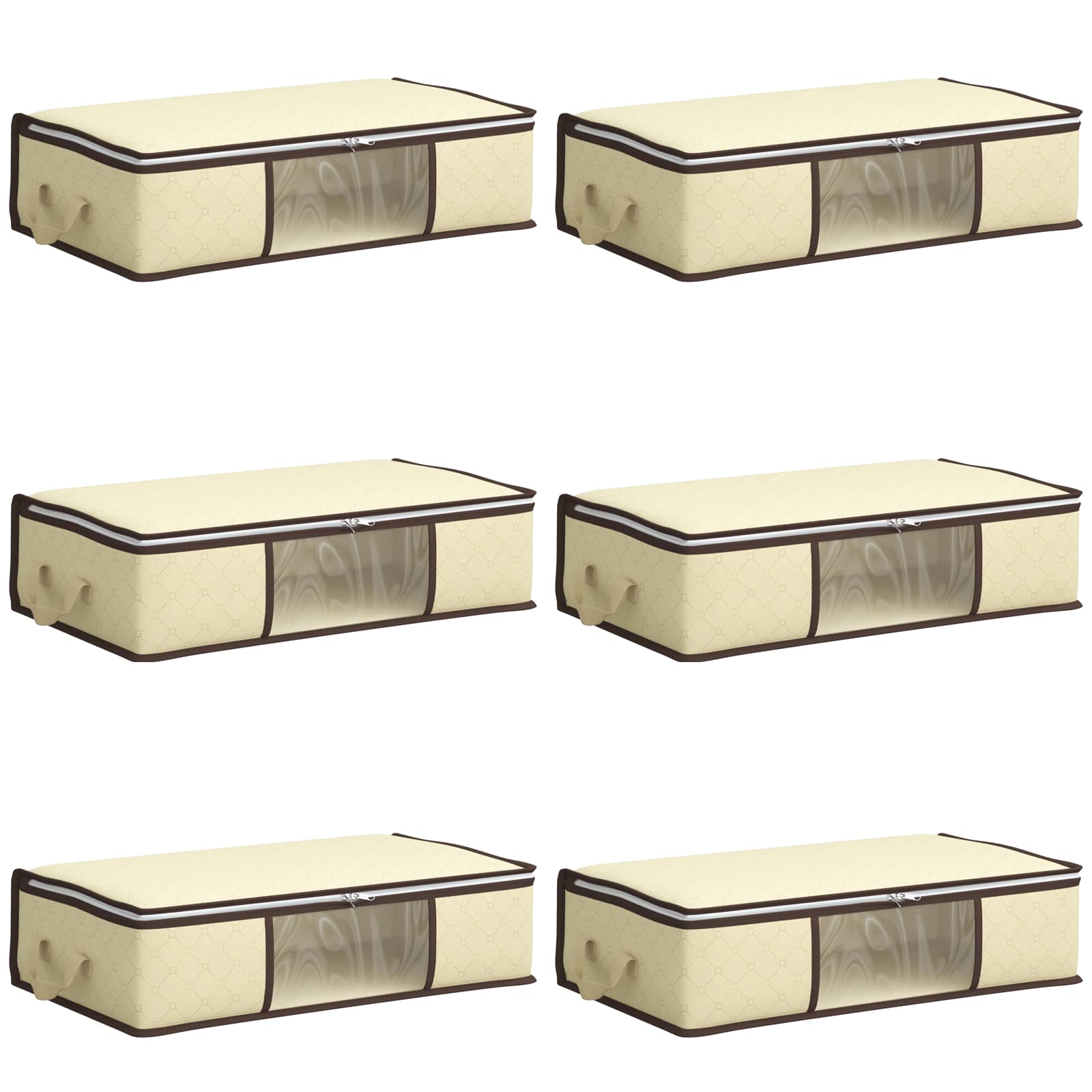 Scatola di stoccaggio con finestra laterale trasparente 6 pz