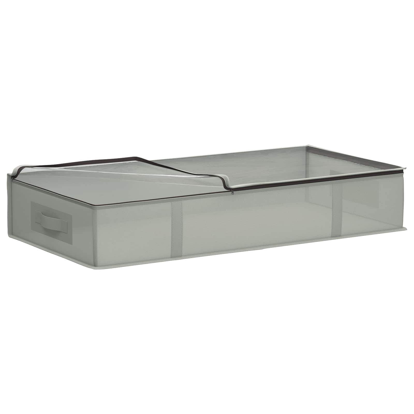 Scatola di stoccaggio con finestra trasparente in alto Grigio