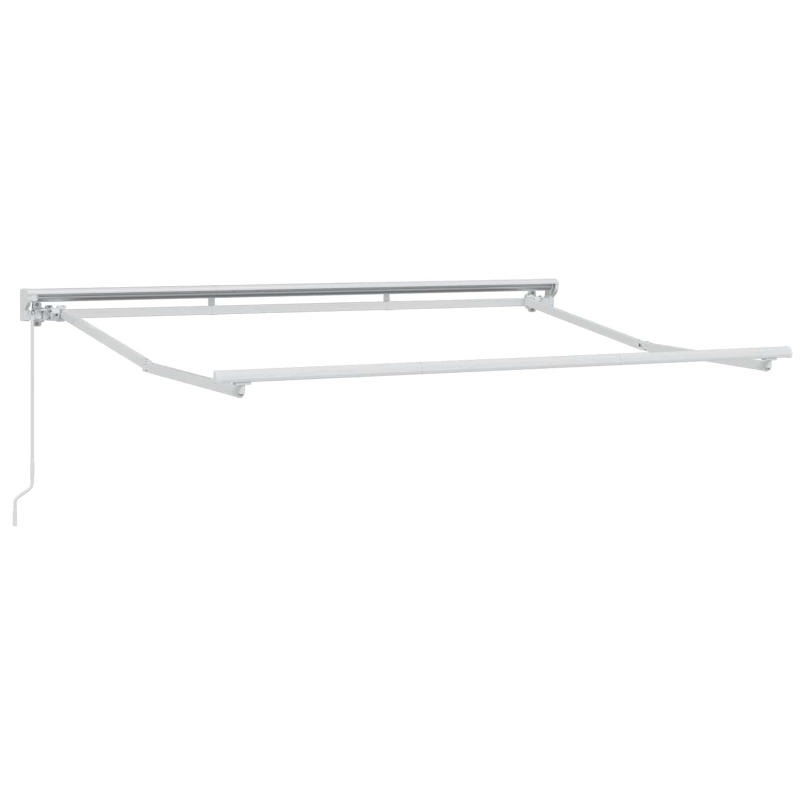 Telaio di tenda manuale Regolabile Bianco 3 x 2,5 m Acciaio