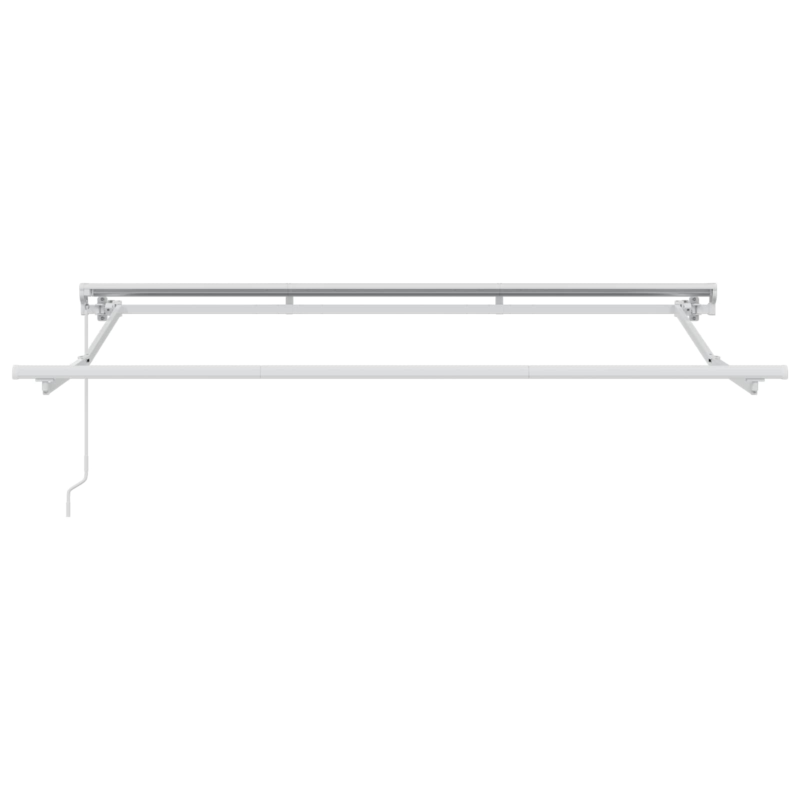 Telaio di tenda manuale Regolabile Bianco 3 x 2,5 m Acciaio