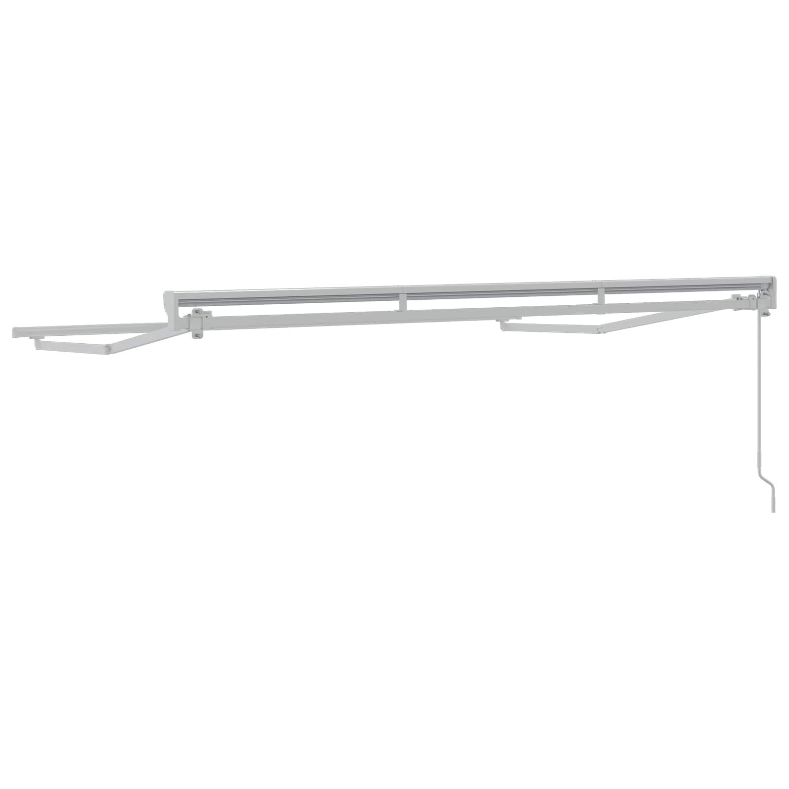 Telaio di tenda manuale Regolabile Bianco 3 x 2,5 m Acciaio