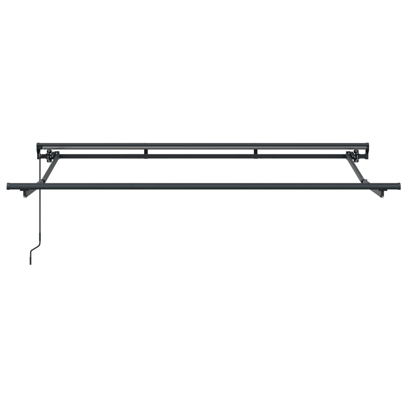 Telaio di tenda manuale Regolabile Antracite 3 x 2 m Acciaio