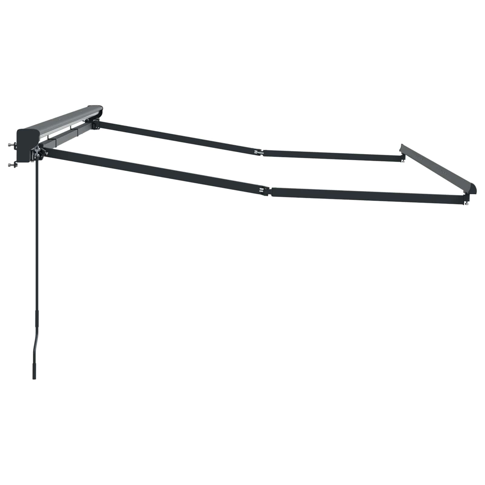 Telaio di tenda manuale Regolabile Antracite 3 x 2 m Acciaio