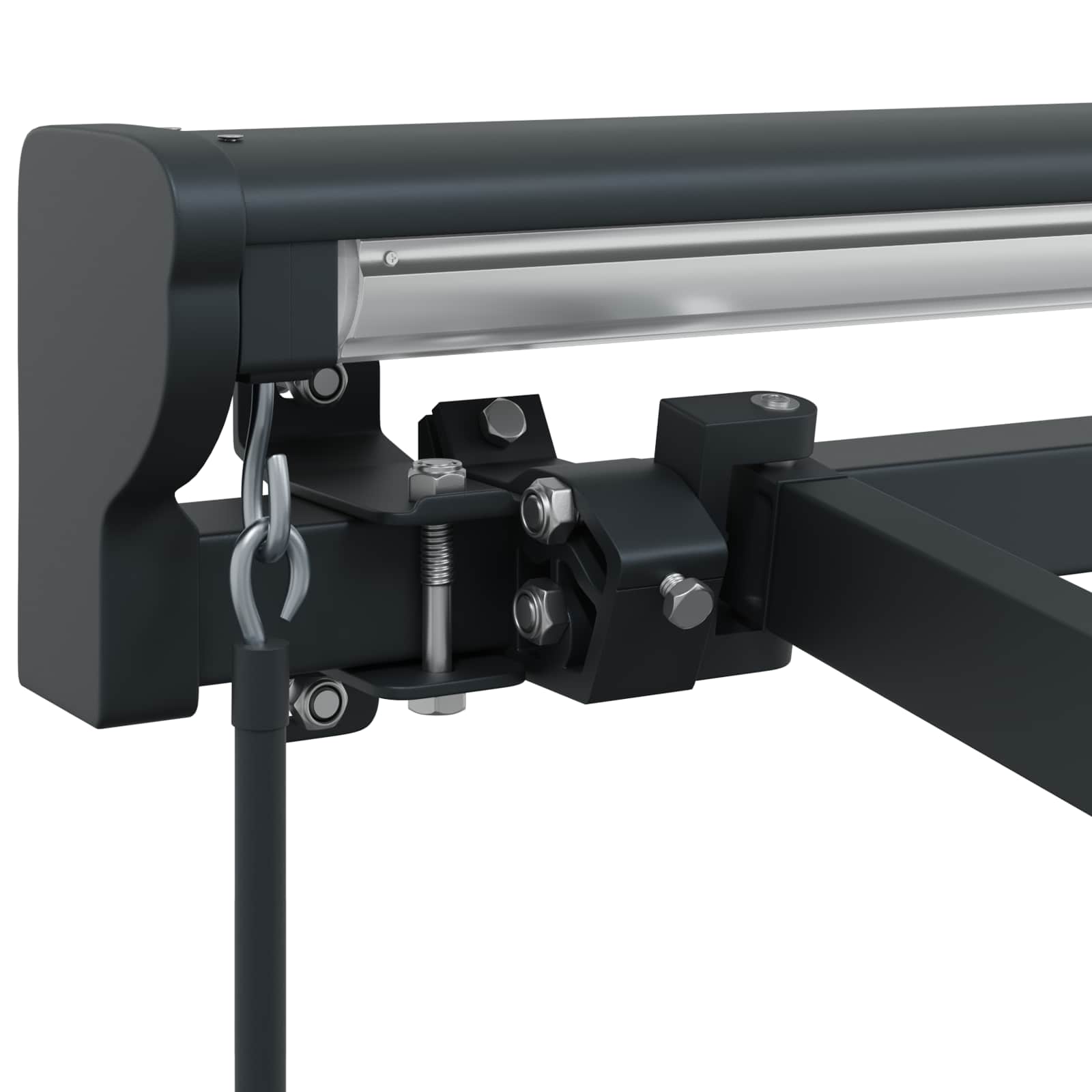 Telaio di tenda manuale Regolabile Antracite 3,5 x 2 m Acciaio