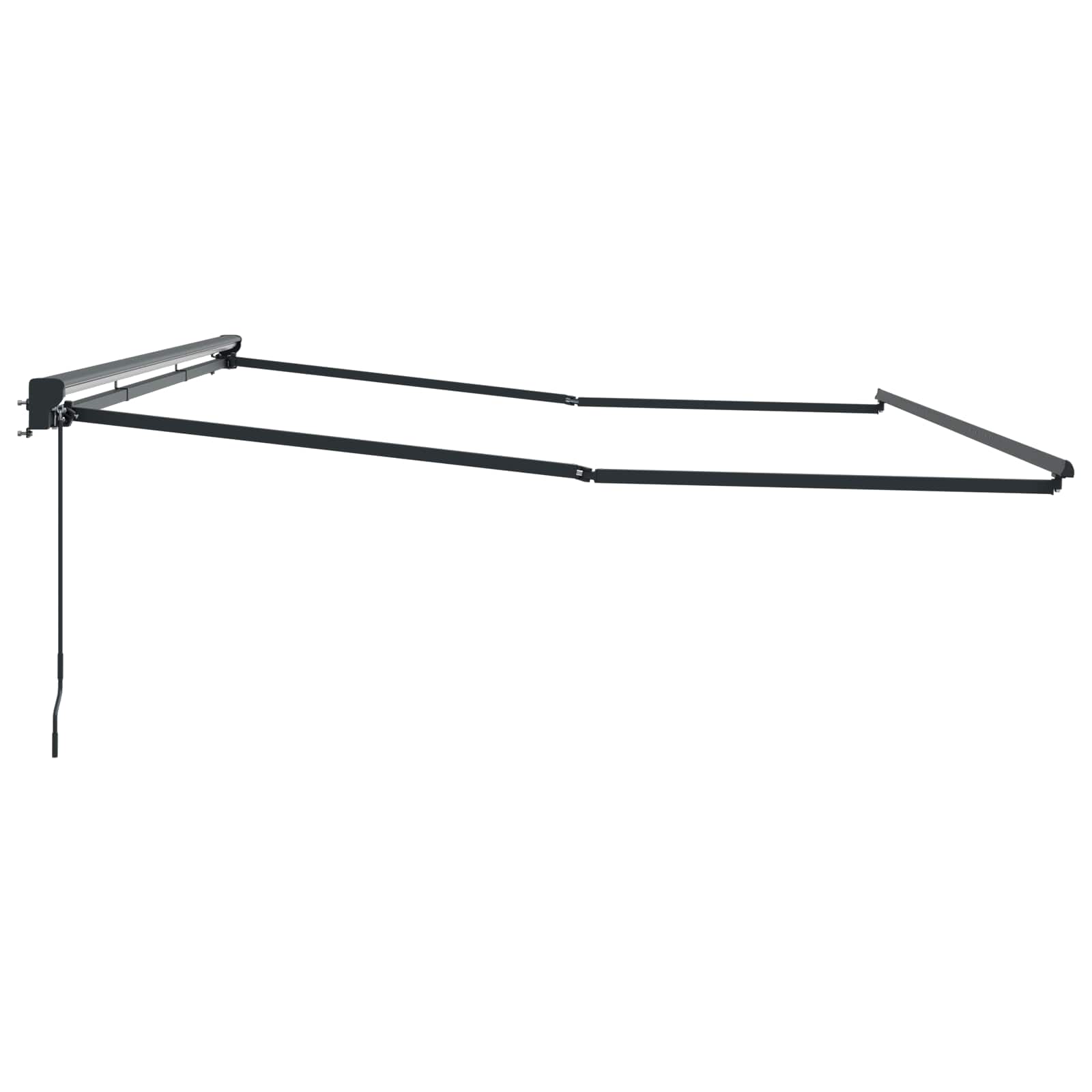 Telaio di tenda manuale Regolabile Antracite 4 x 2 m Acciaio