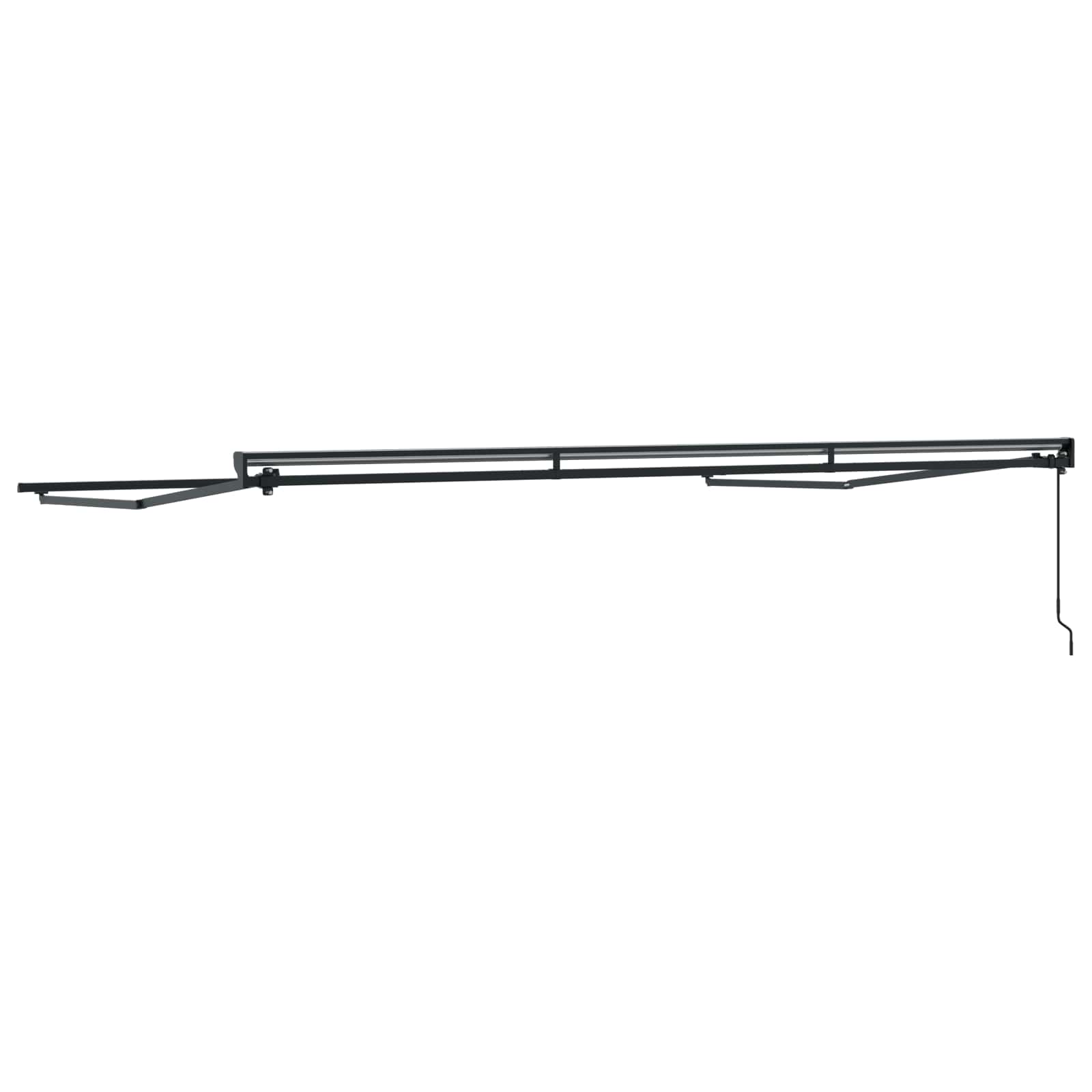 Telaio di tenda manuale Regolabile Antracite 4 × 3,5 m Acciaio