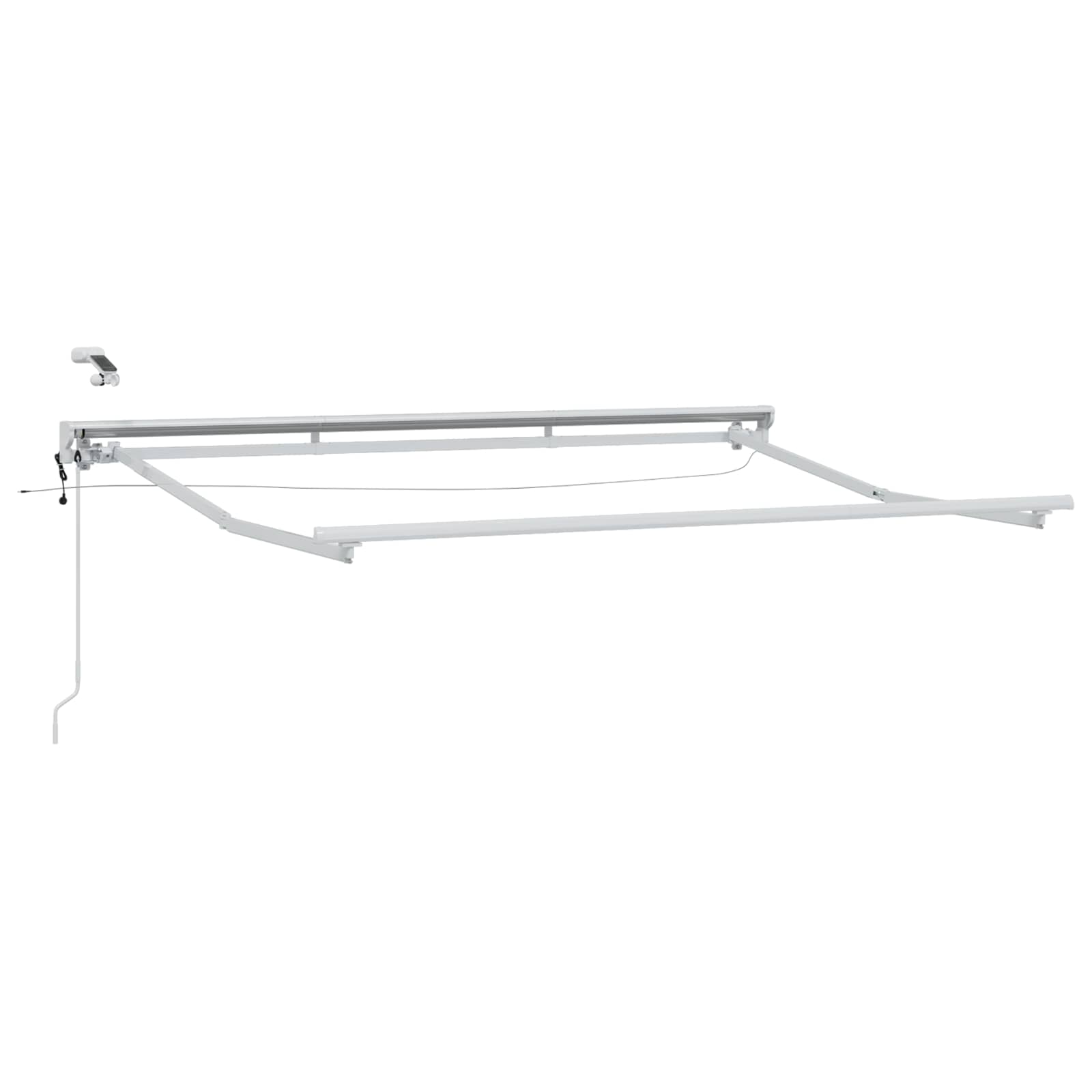 Telaio tenda elettrica con LED Bianco 3,5 x 2,5 m Alluminio